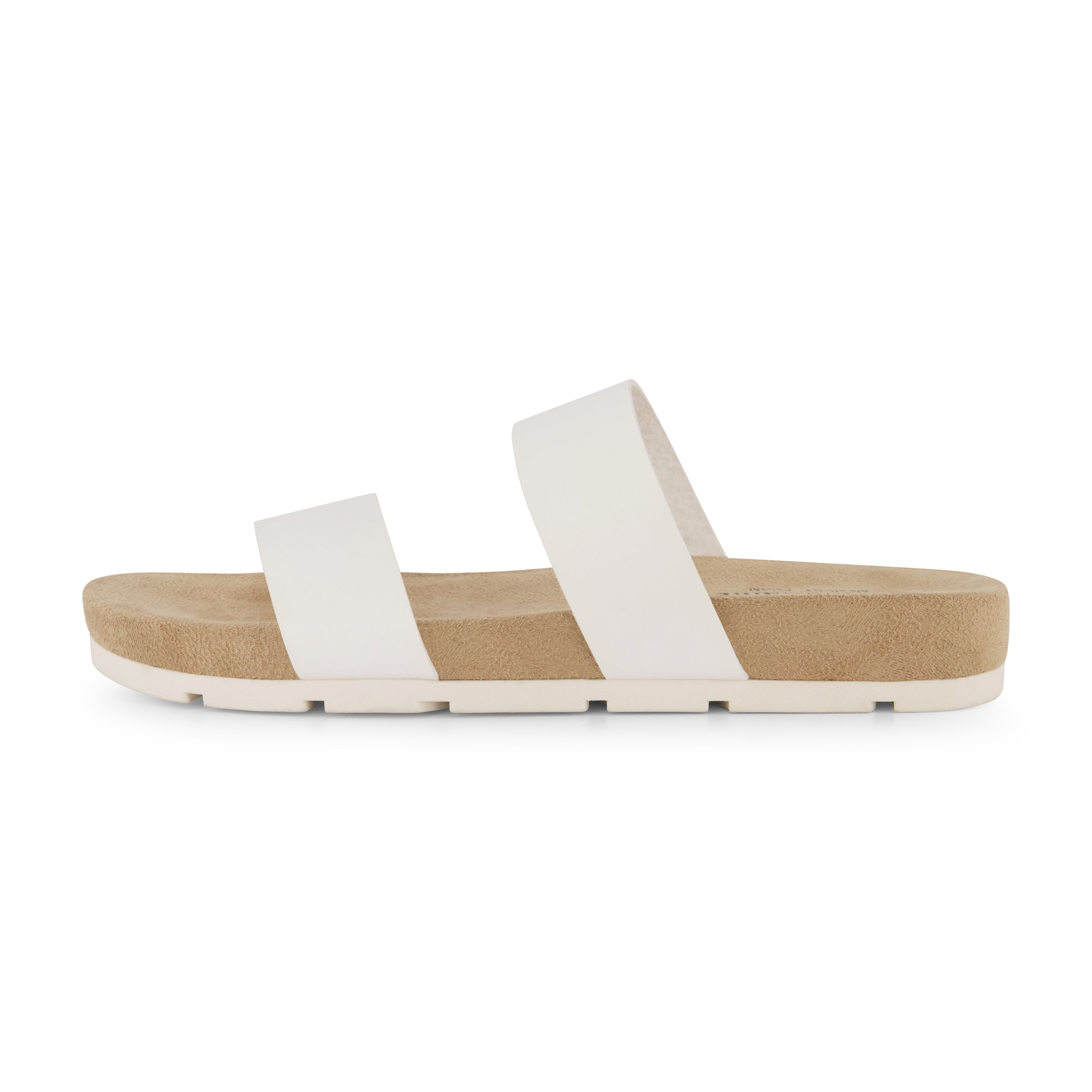 Jaimy Two Band Footbed Sandal White