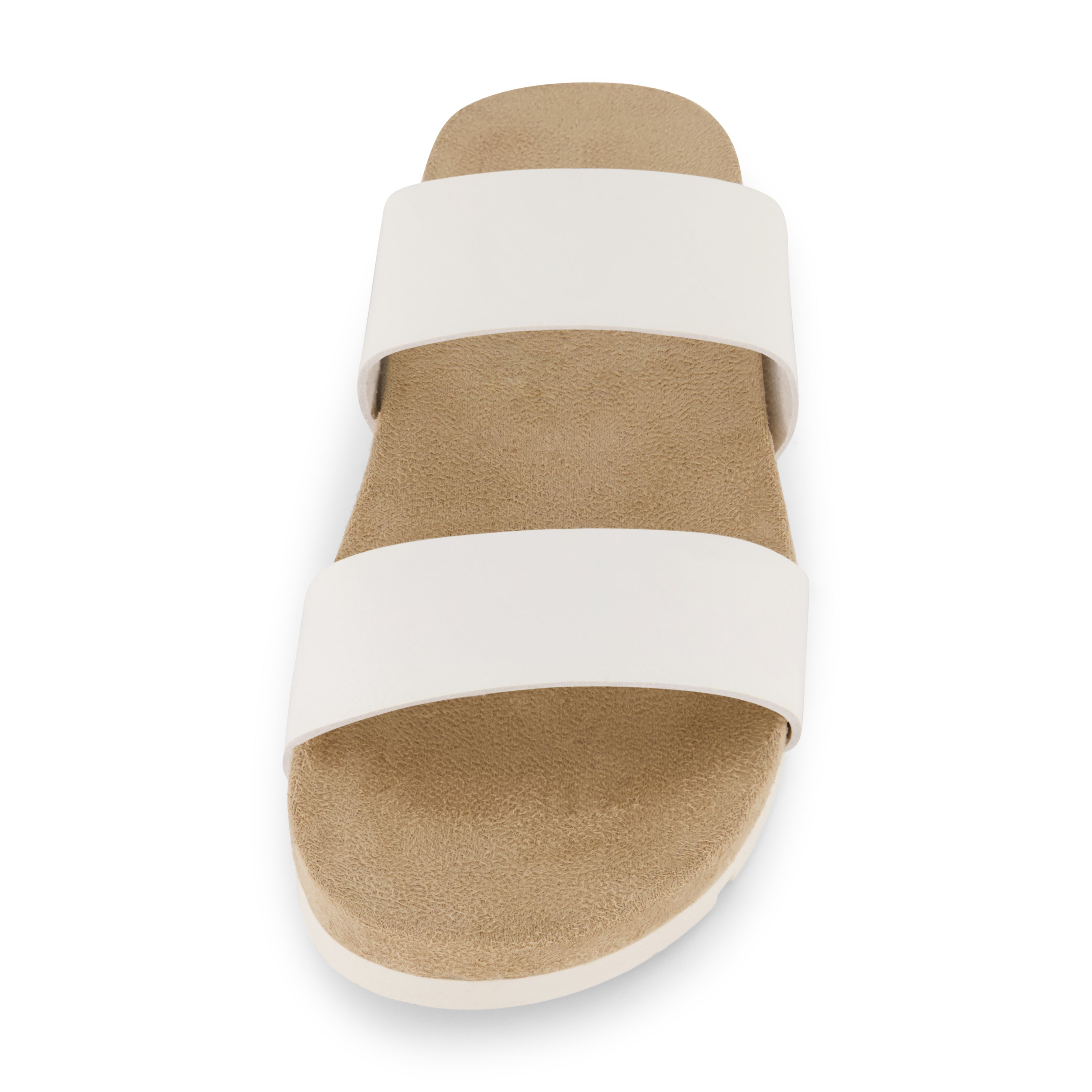 Jaimy Two Band Footbed Sandal White