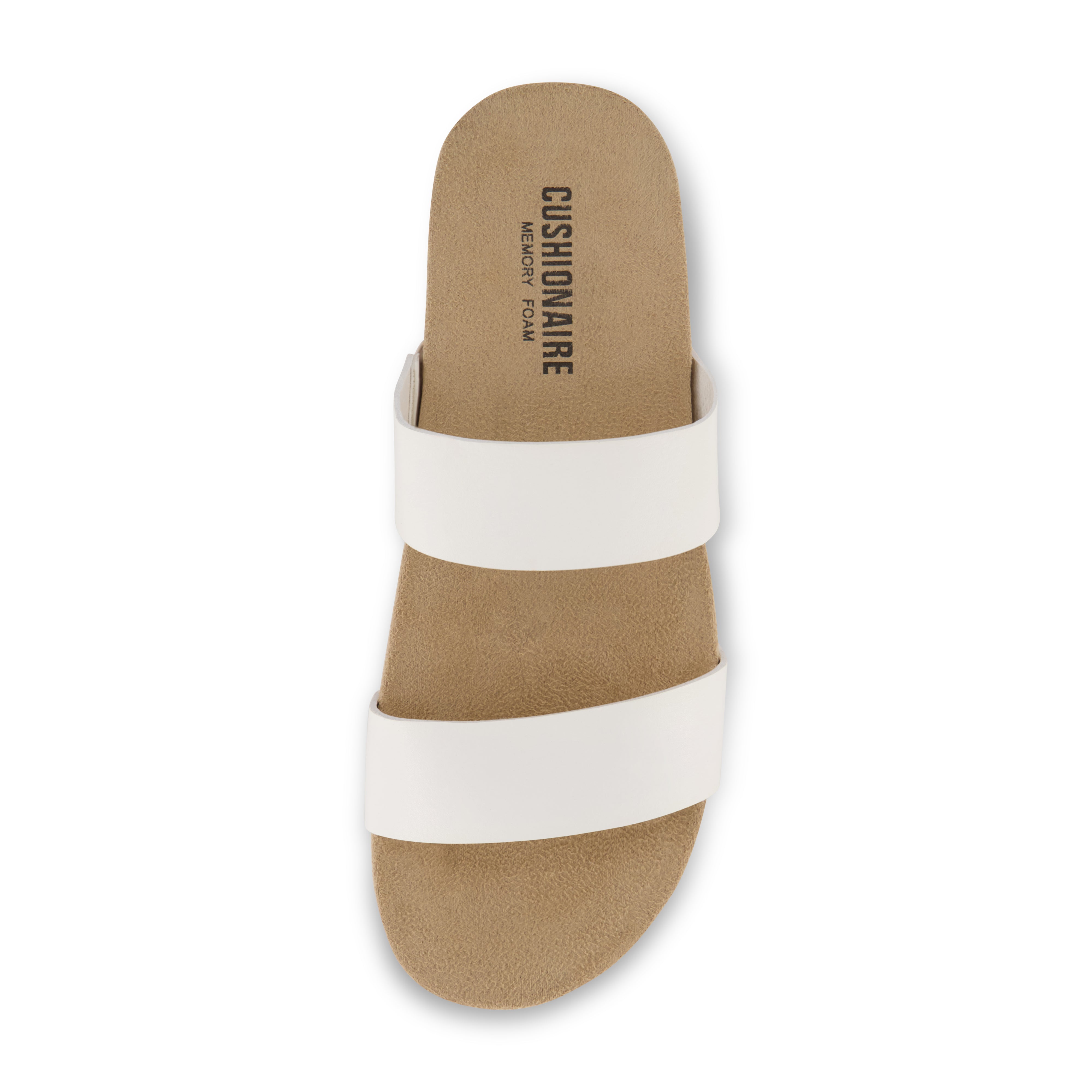 Jaimy Two Band Footbed Sandal White