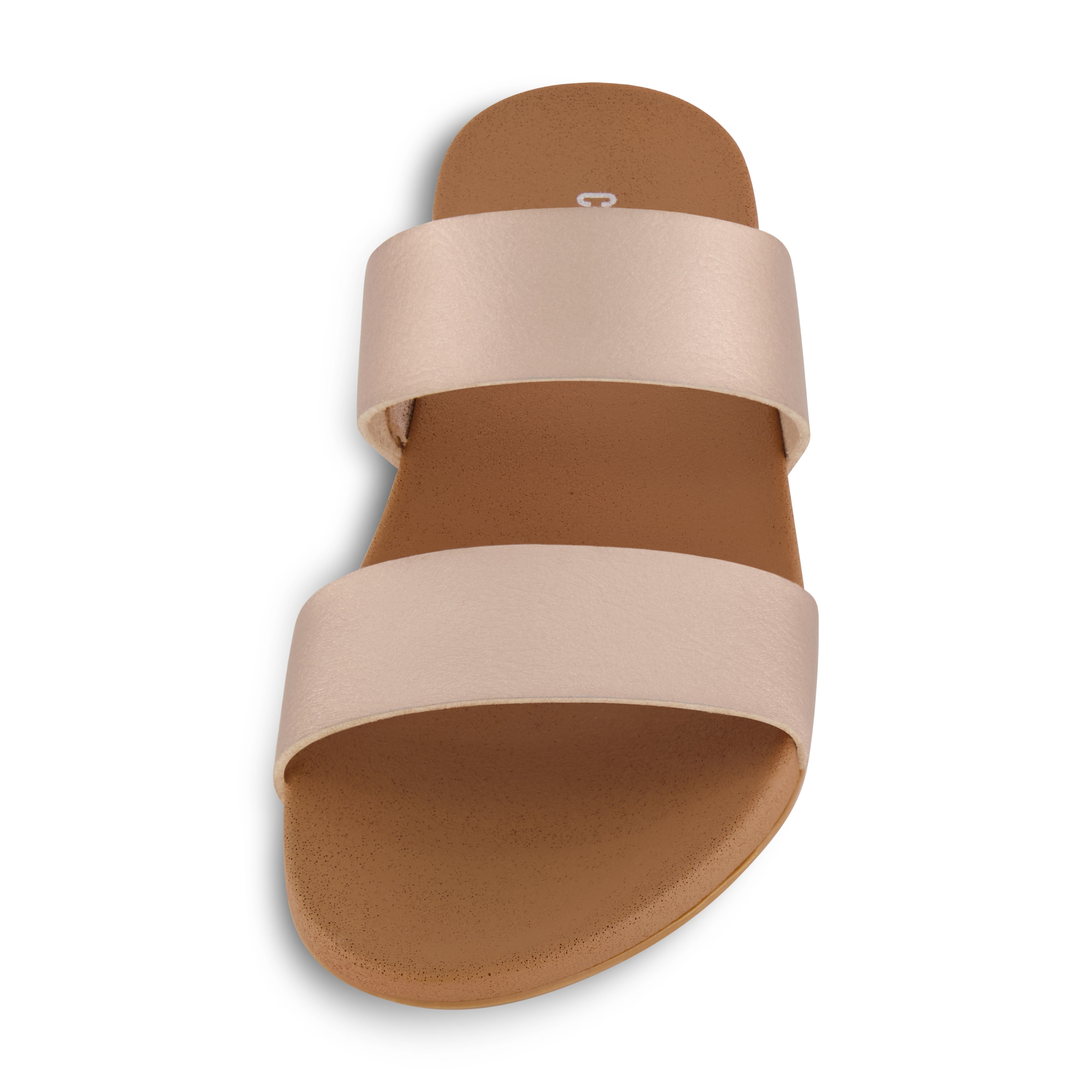 Josie Two Band Footbed Sandal Champagne