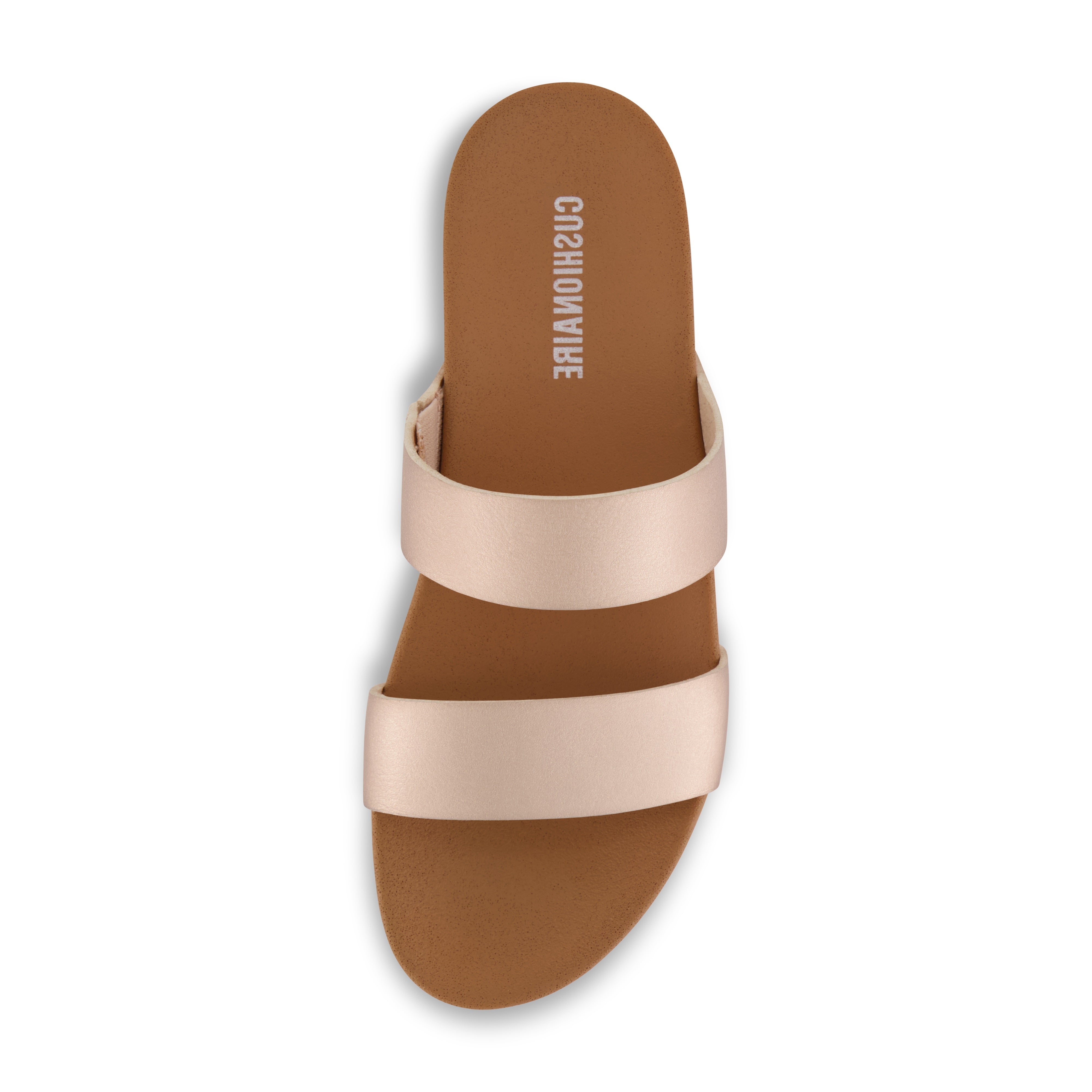 Josie Two Band Footbed Sandal Champagne