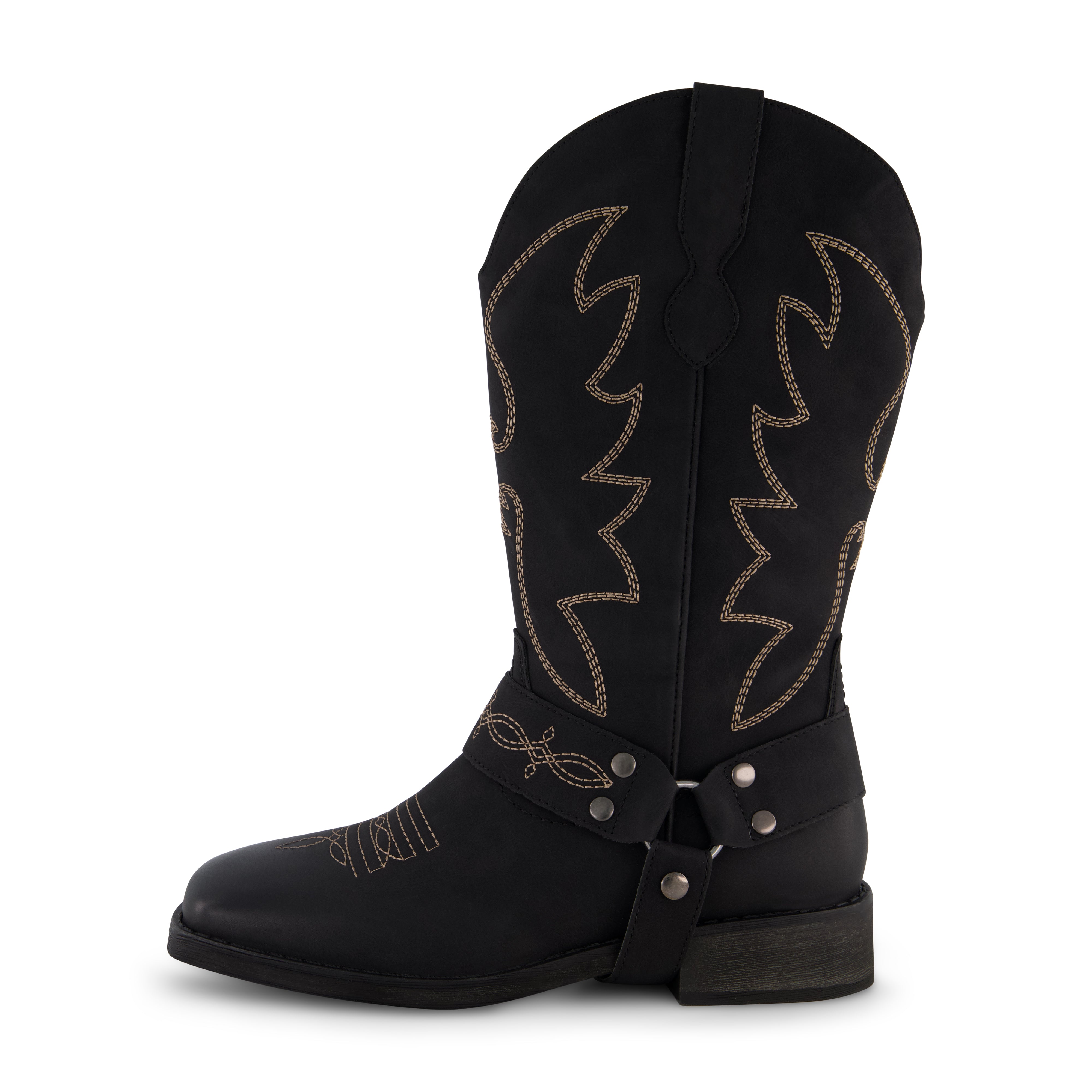 Mustang Tall Western Boot Black