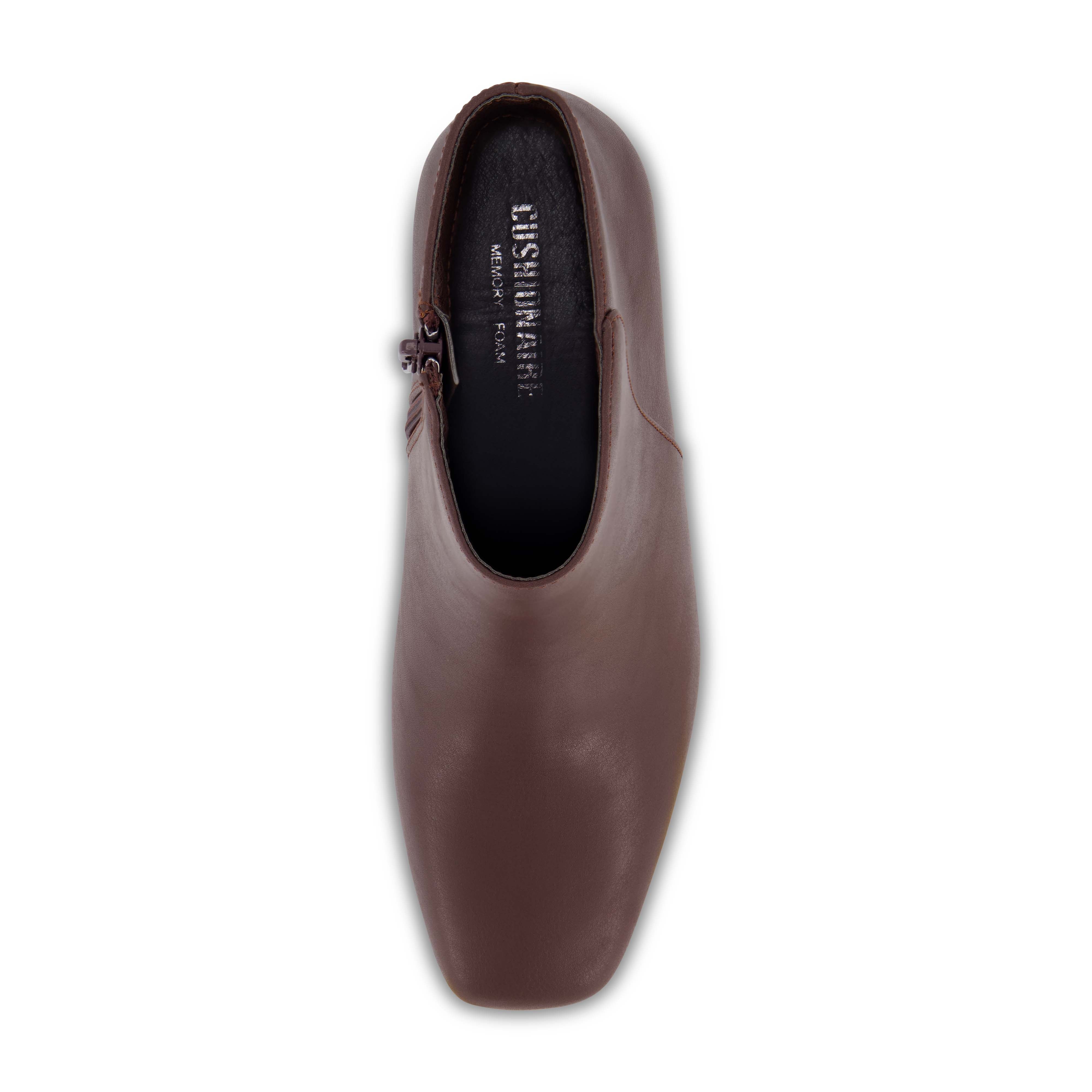 Nexus Block Heel Dress Bootie Chocolate
