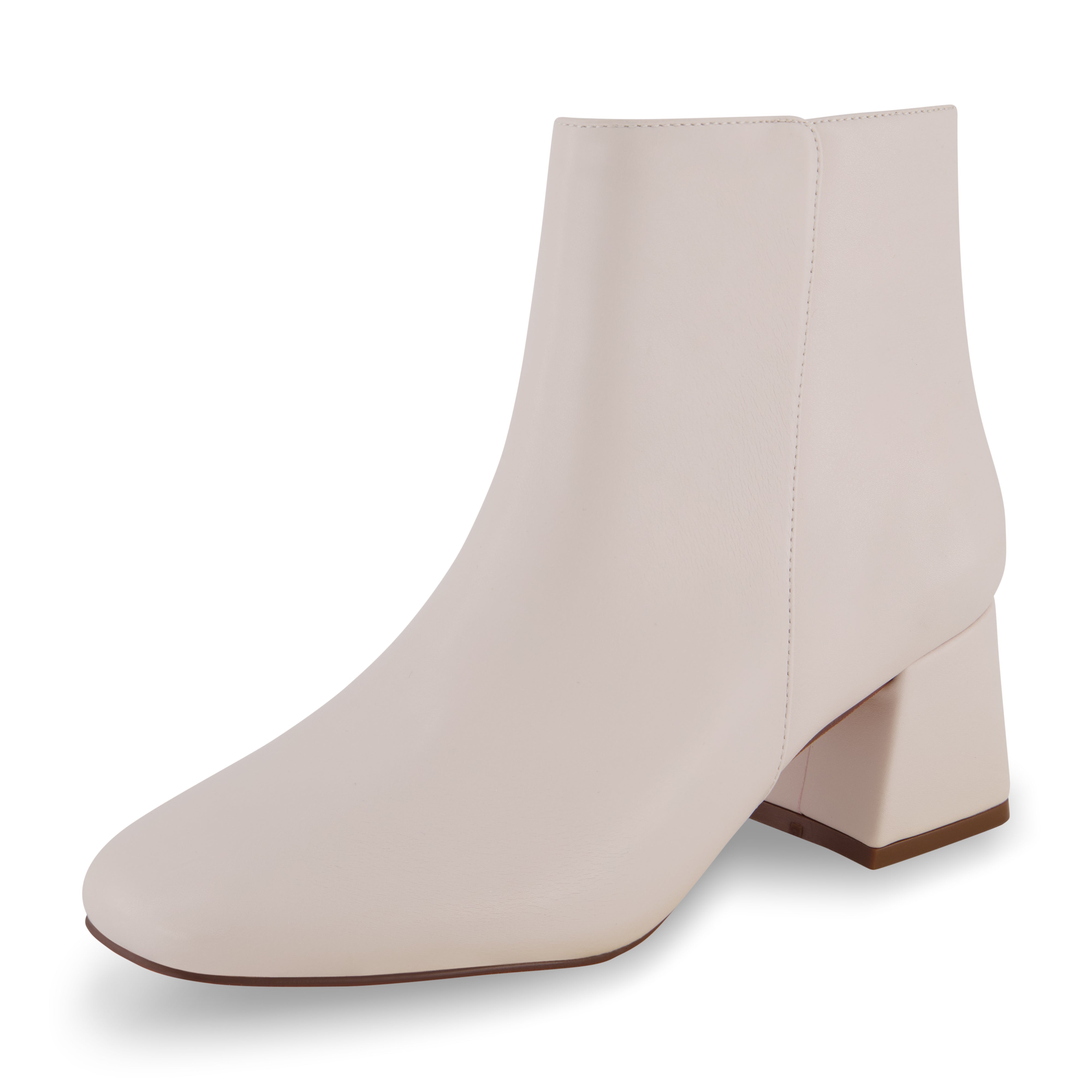 Nexus Block Heel Dress Bootie Ivory