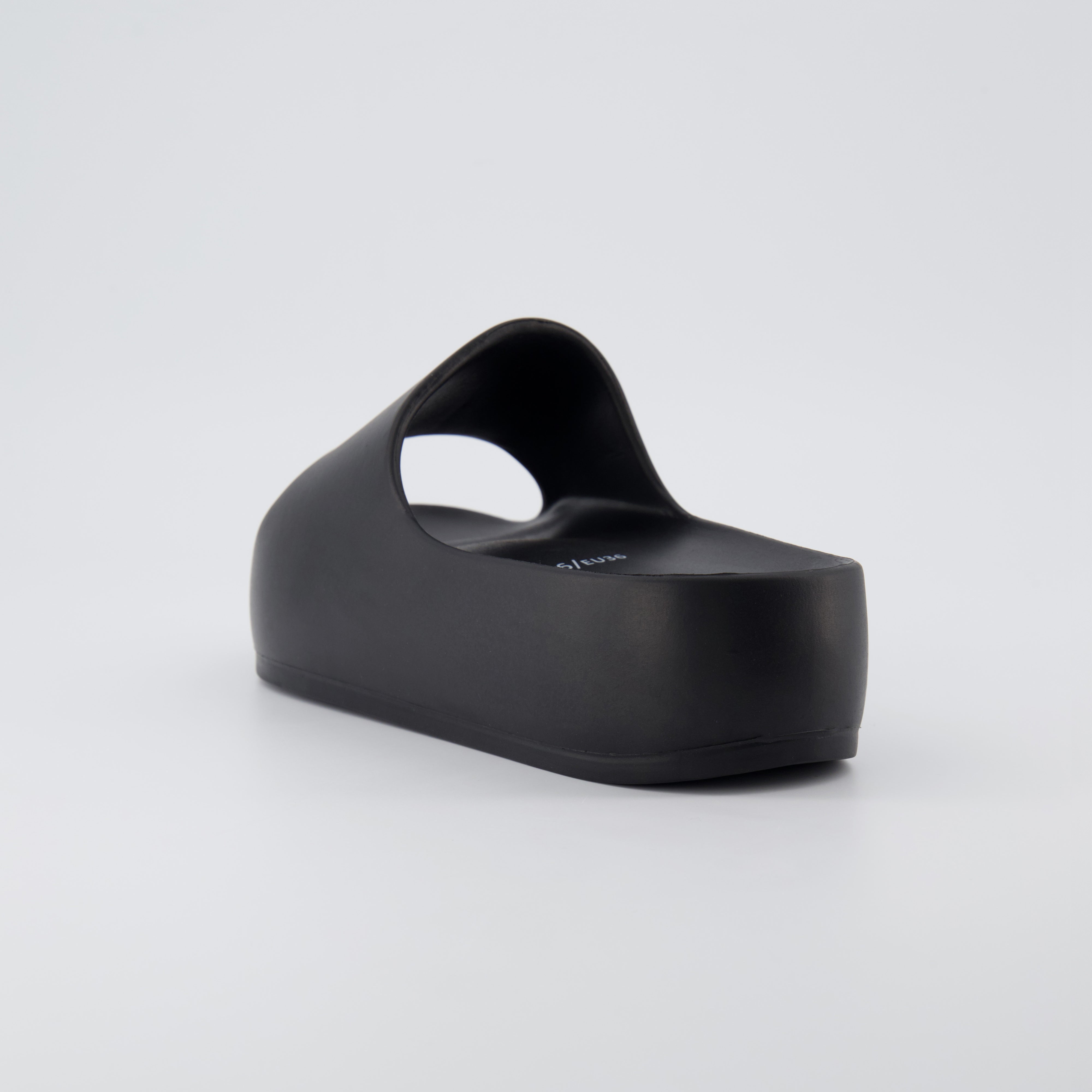 Ninja Platform Slide Sandals Black