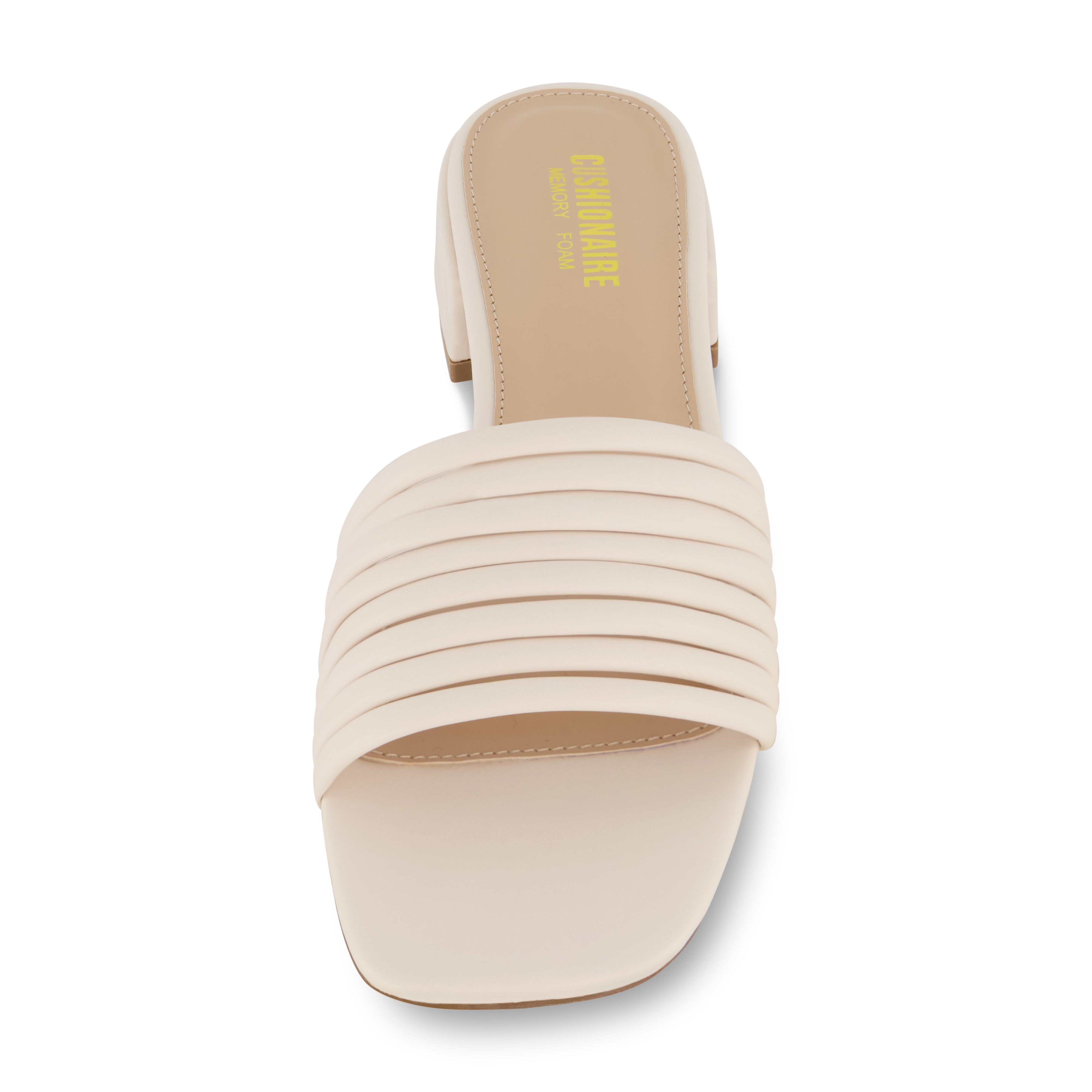 Nino Strappy Block Heeled Sandal Cream