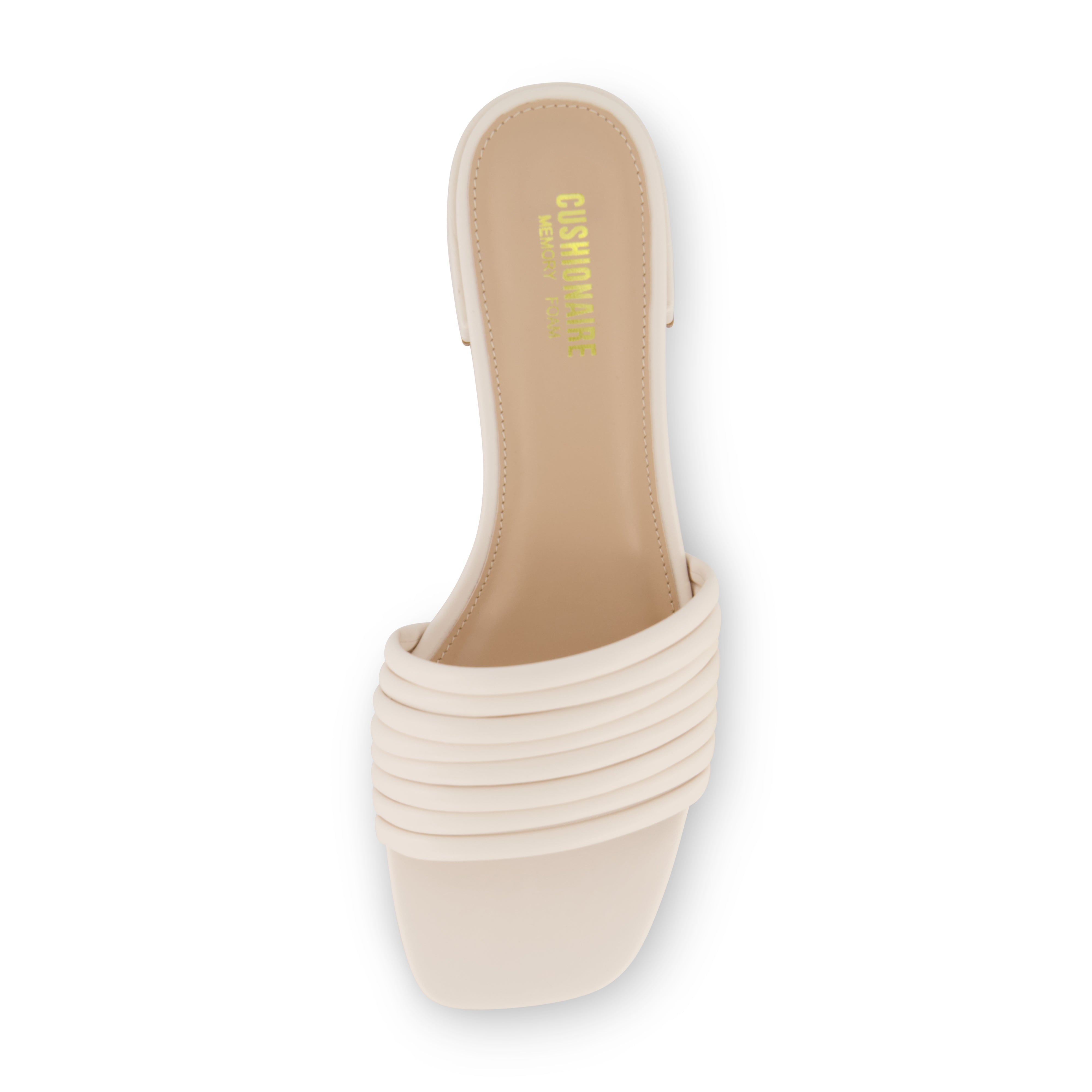 Nino Strappy Block Heeled Sandal Cream