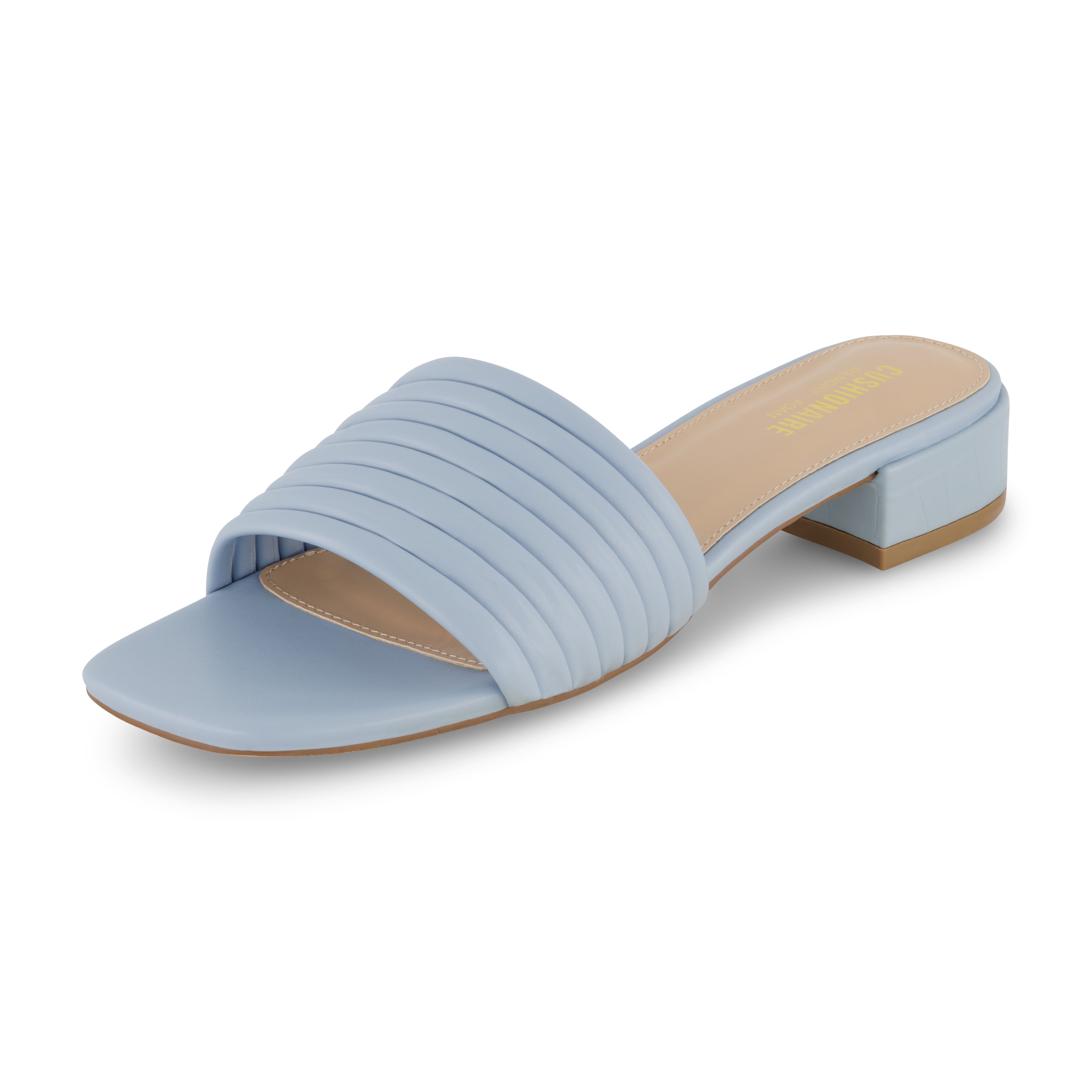 Nino Strappy Block Heeled Sandal Pale Blue