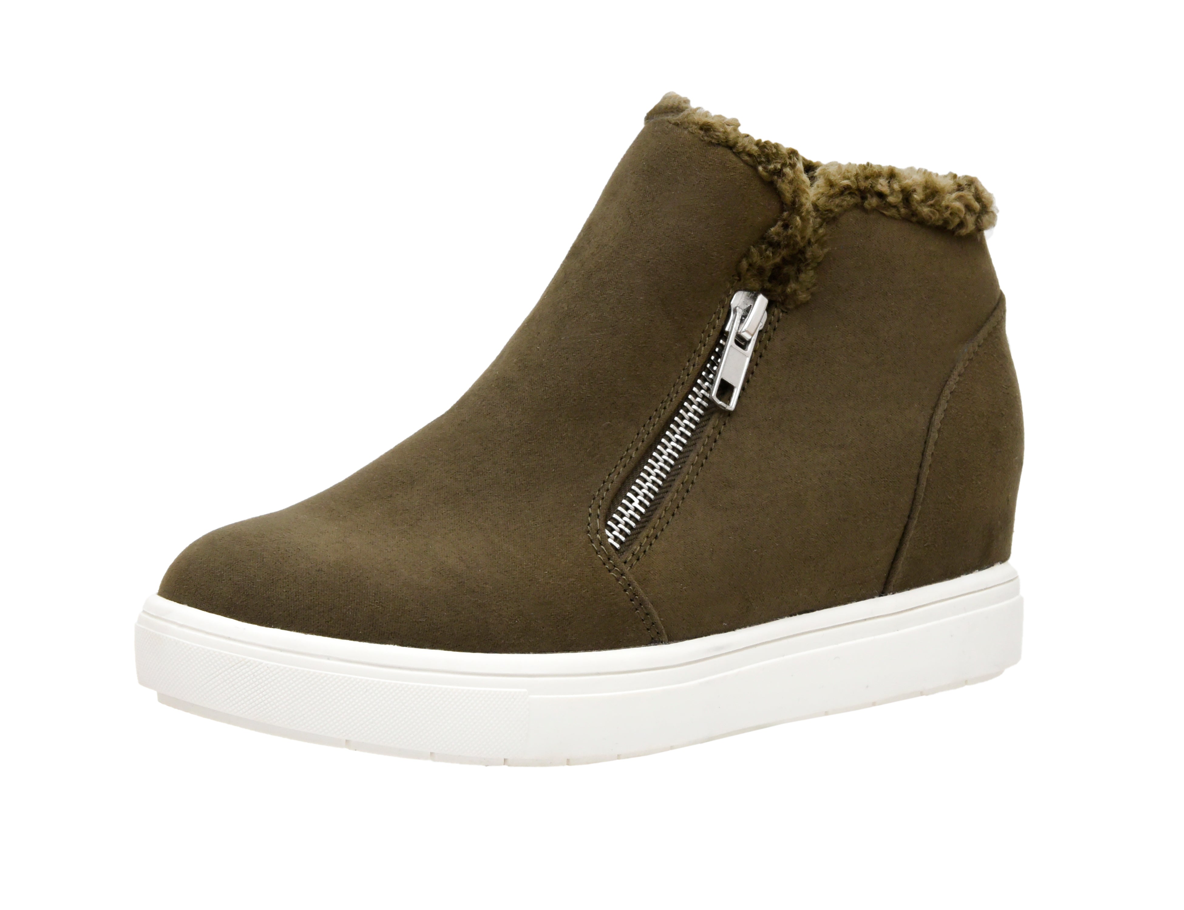 Heaven Cozy Wedge Sneaker Olive