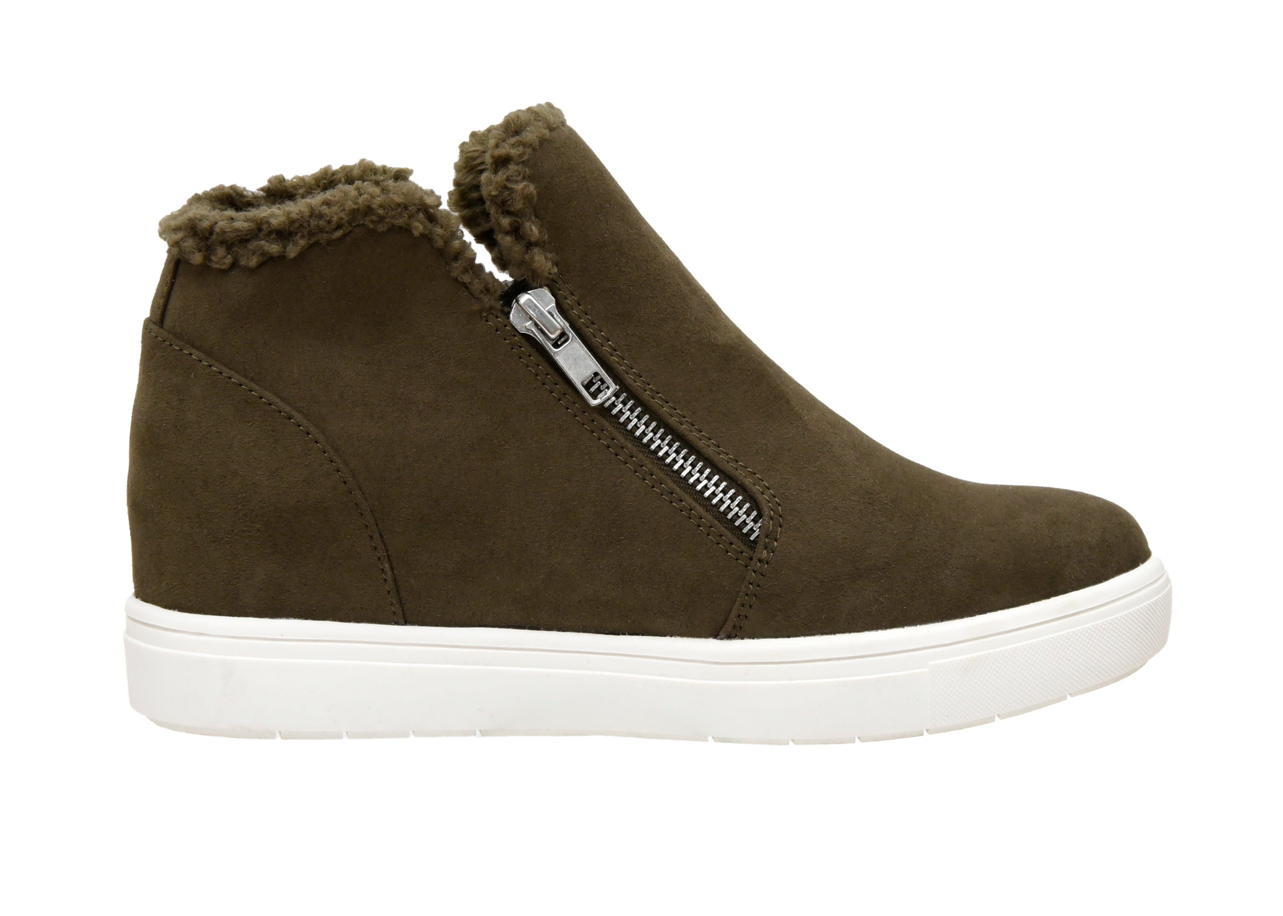 Heaven Cozy Wedge Sneaker Olive