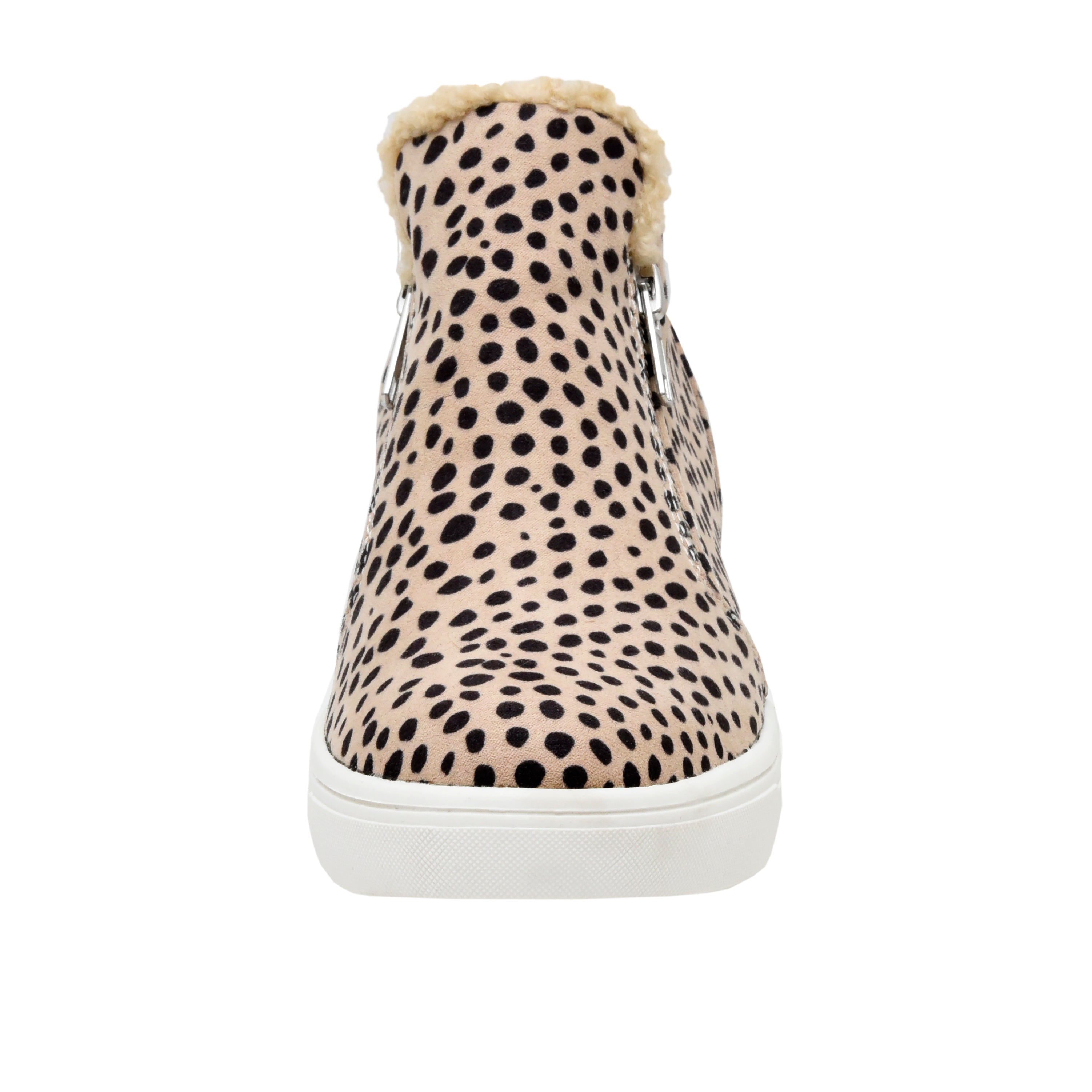 Heaven Cozy Wedge Sneaker Spotted Cheetah