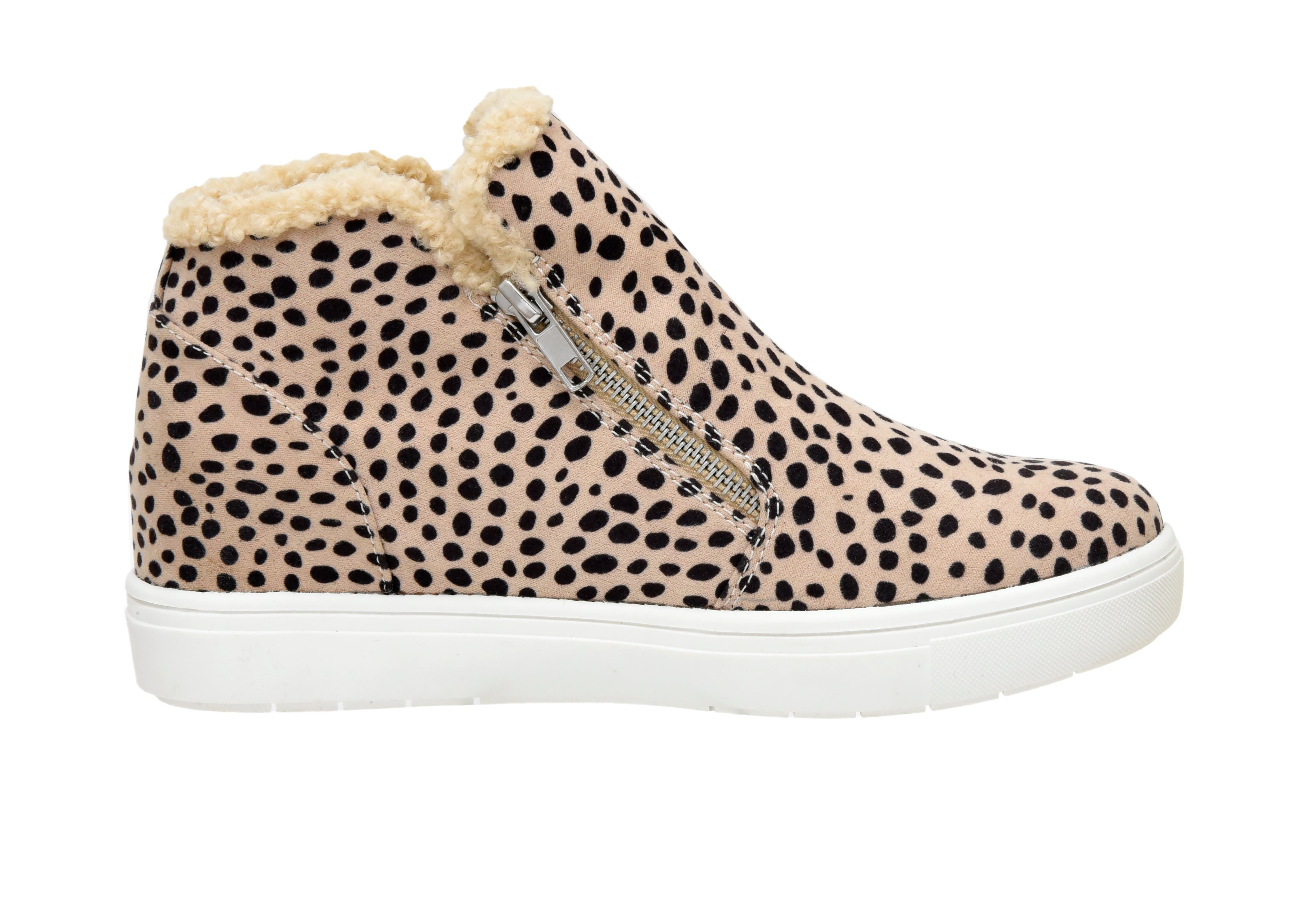 Heaven Cozy Wedge Sneaker Spotted Cheetah