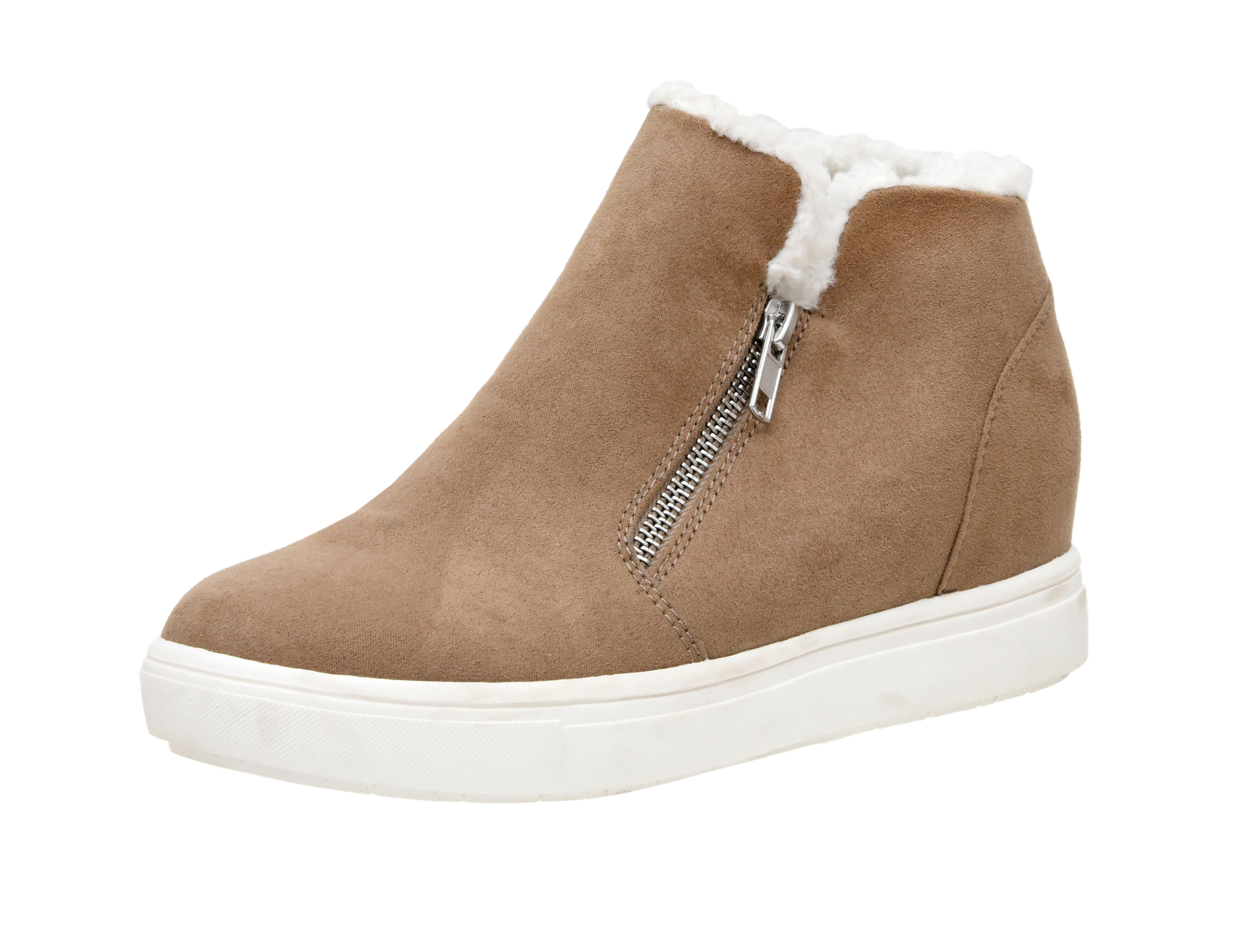 Heaven Cozy Wedge Sneaker Taupe