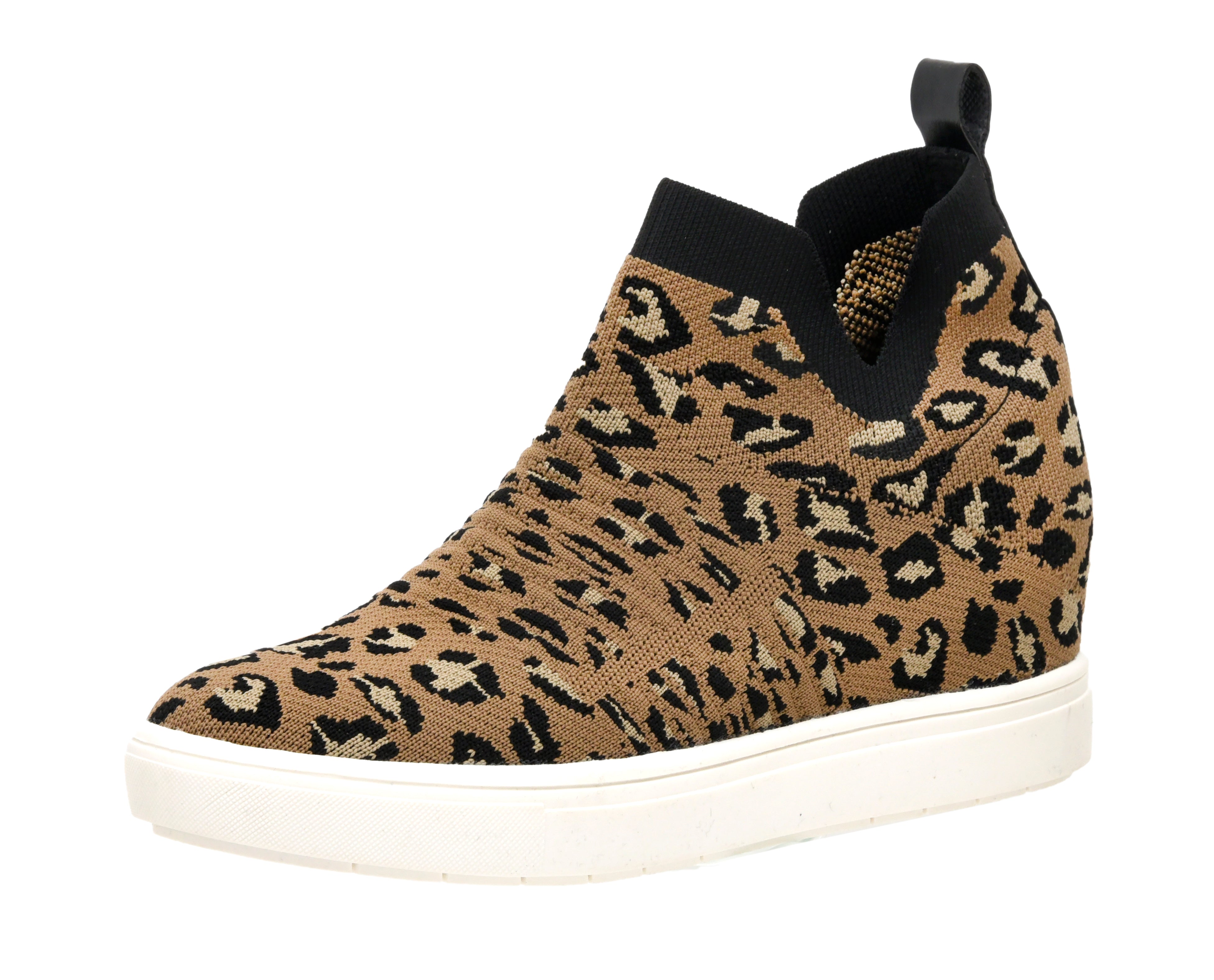 Hoyt Knit Wedge Sneaker Leopard
