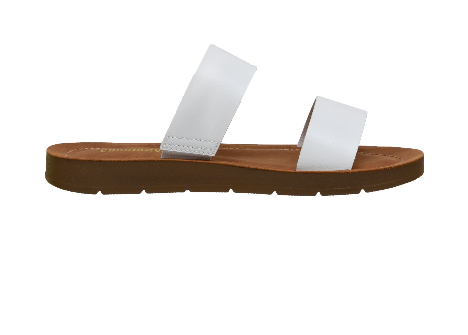Imelda Two Band Sandal White