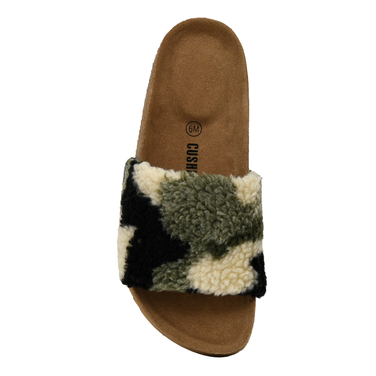 Lonie One Band Cork Footbed Sandal Camo