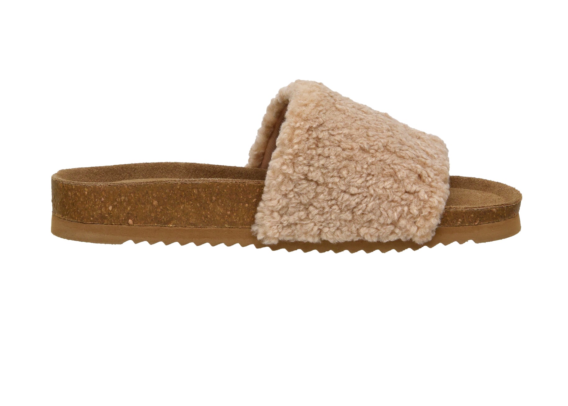 Lonie One Band Cork Footbed Sandal Cream