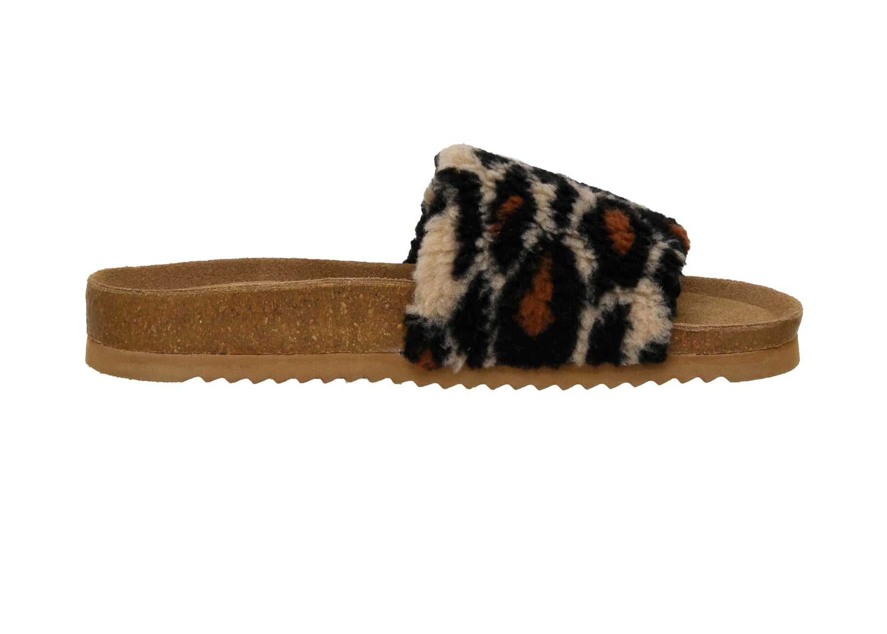 Lonie One Band Cork Footbed Sandal Leopard