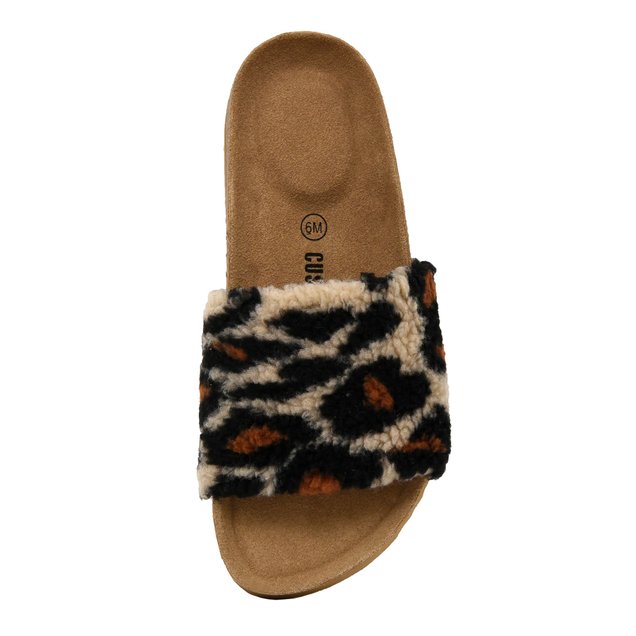 Lonie One Band Cork Footbed Sandal Leopard
