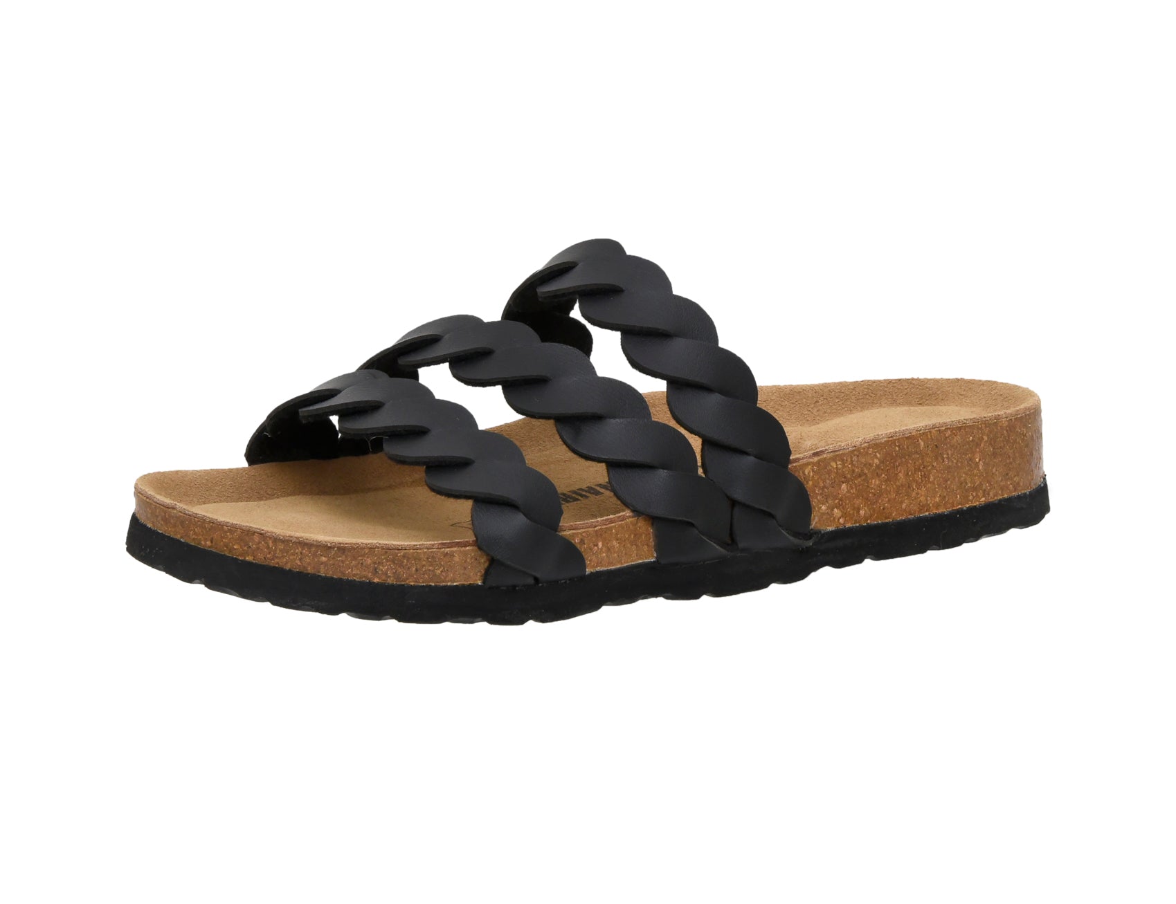 Lucy Cork Footbed Sandal Black