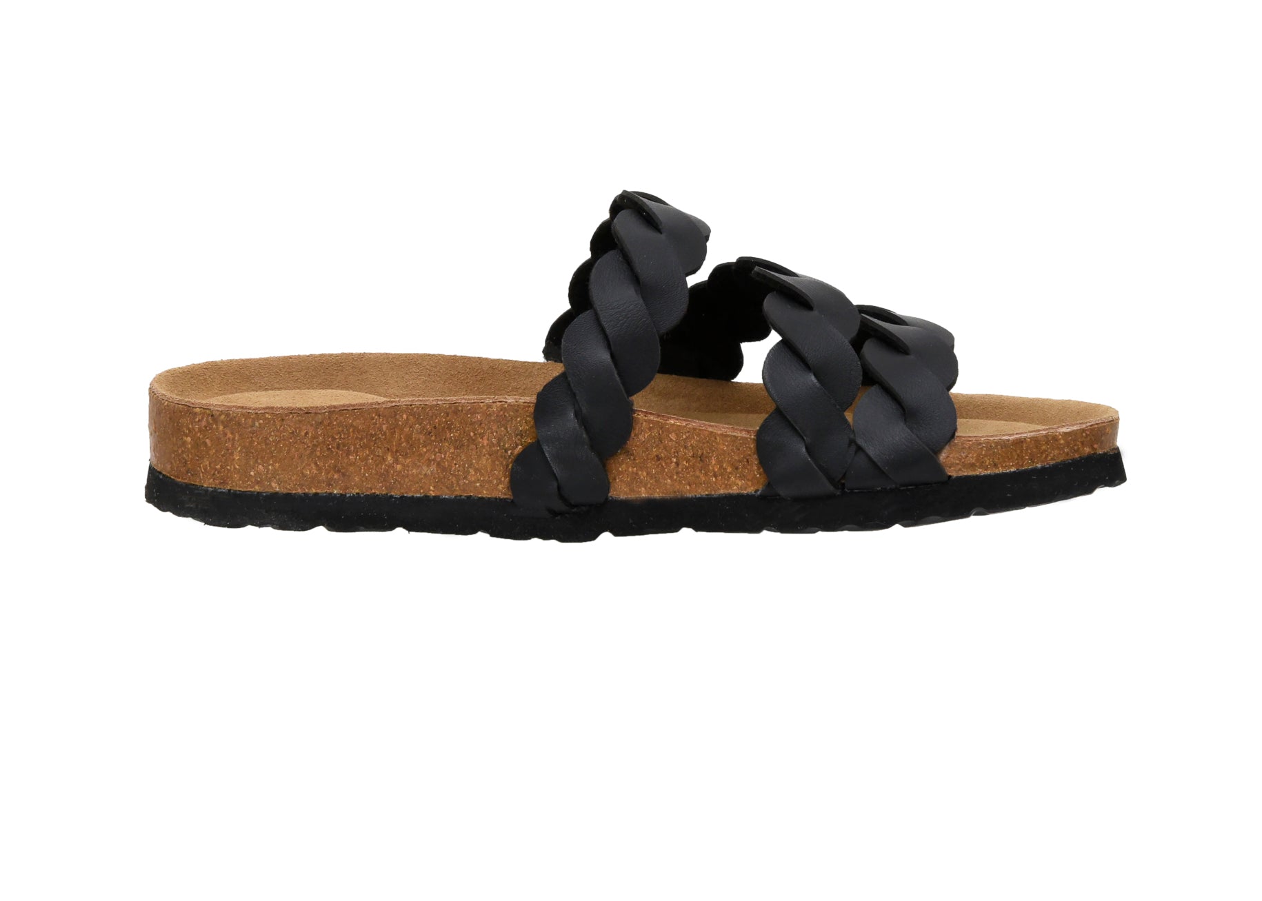 Lucy Cork Footbed Sandal Black