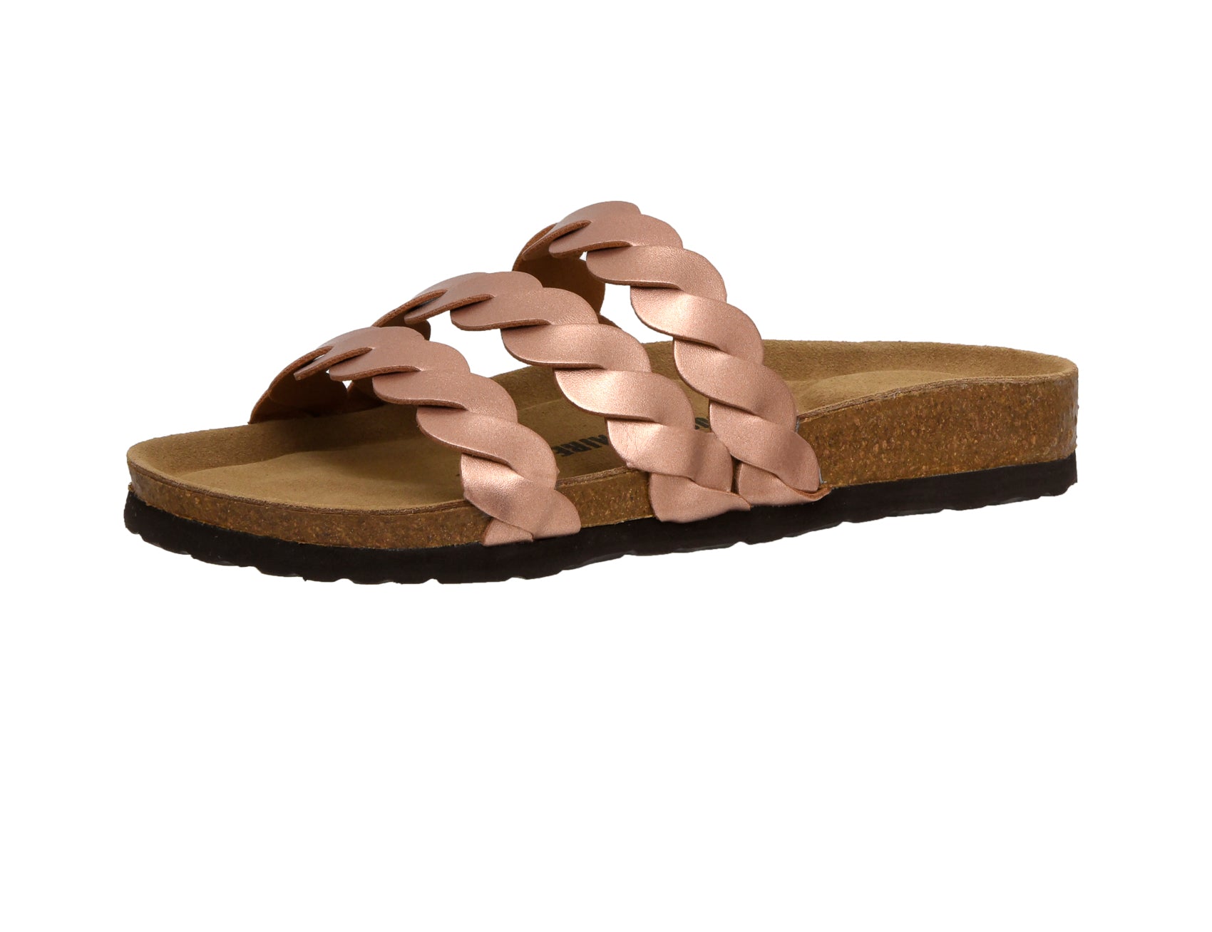 Lucy Cork Footbed Sandal Rose Gold