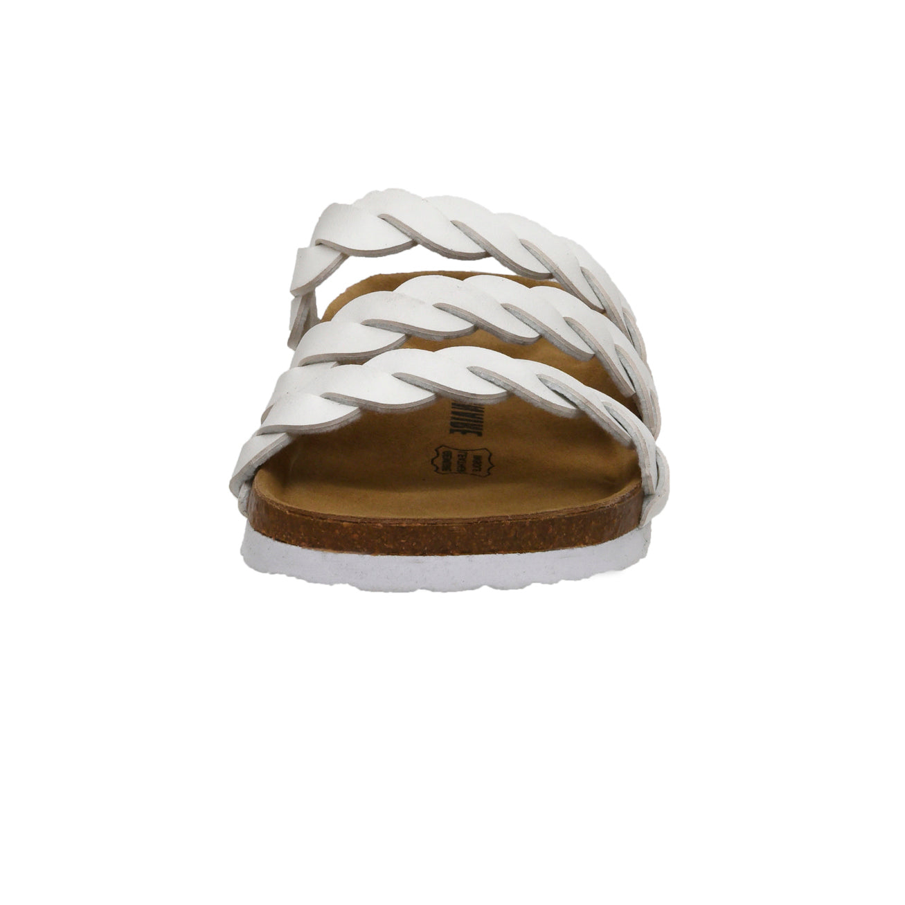 Lucy Cork Footbed Sandal White