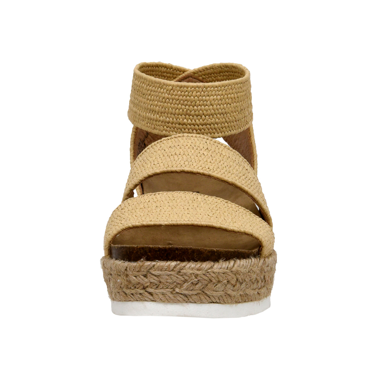 Mandy Stretch Platform Sandal Raffia Medium