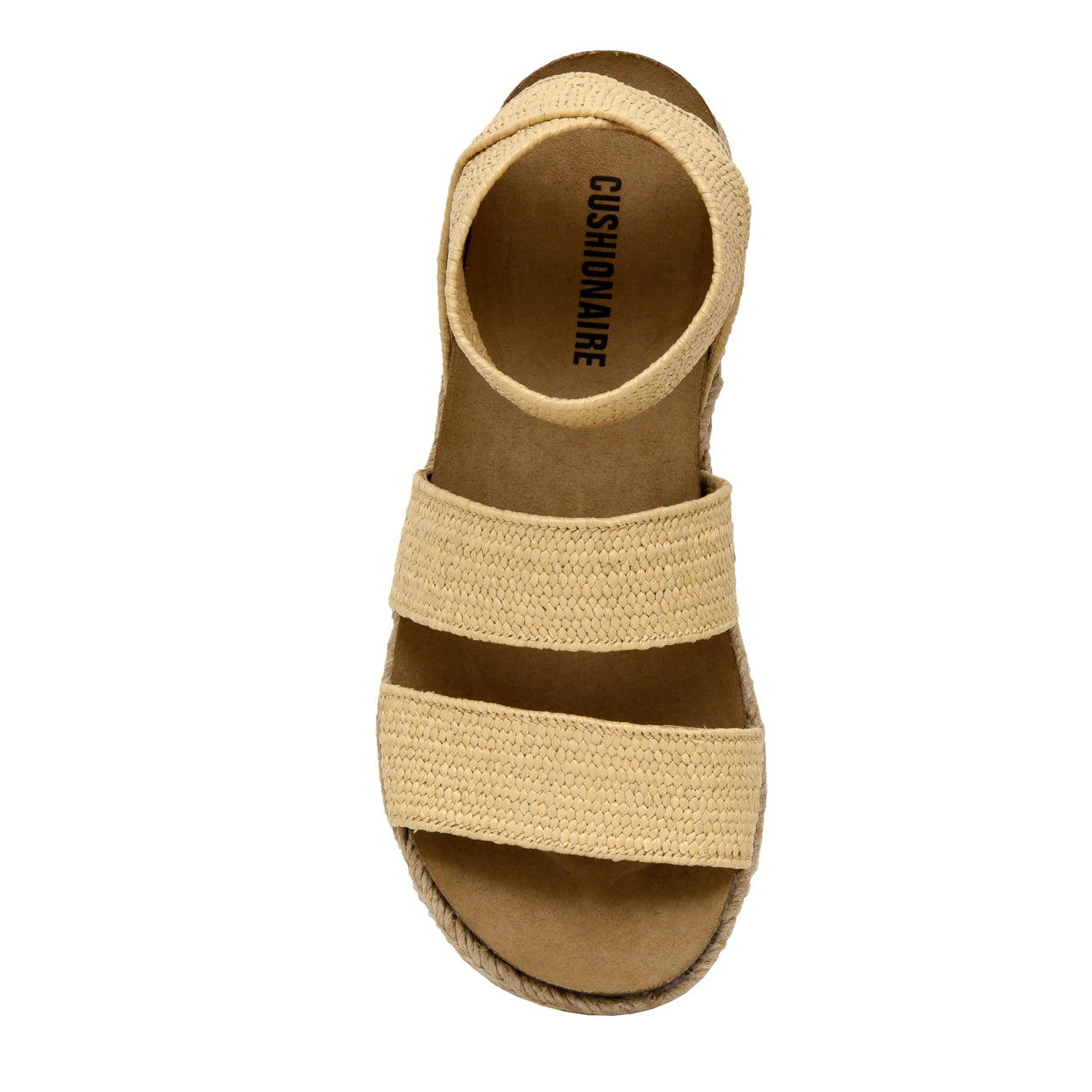 Mandy Stretch Platform Sandal Raffia Medium