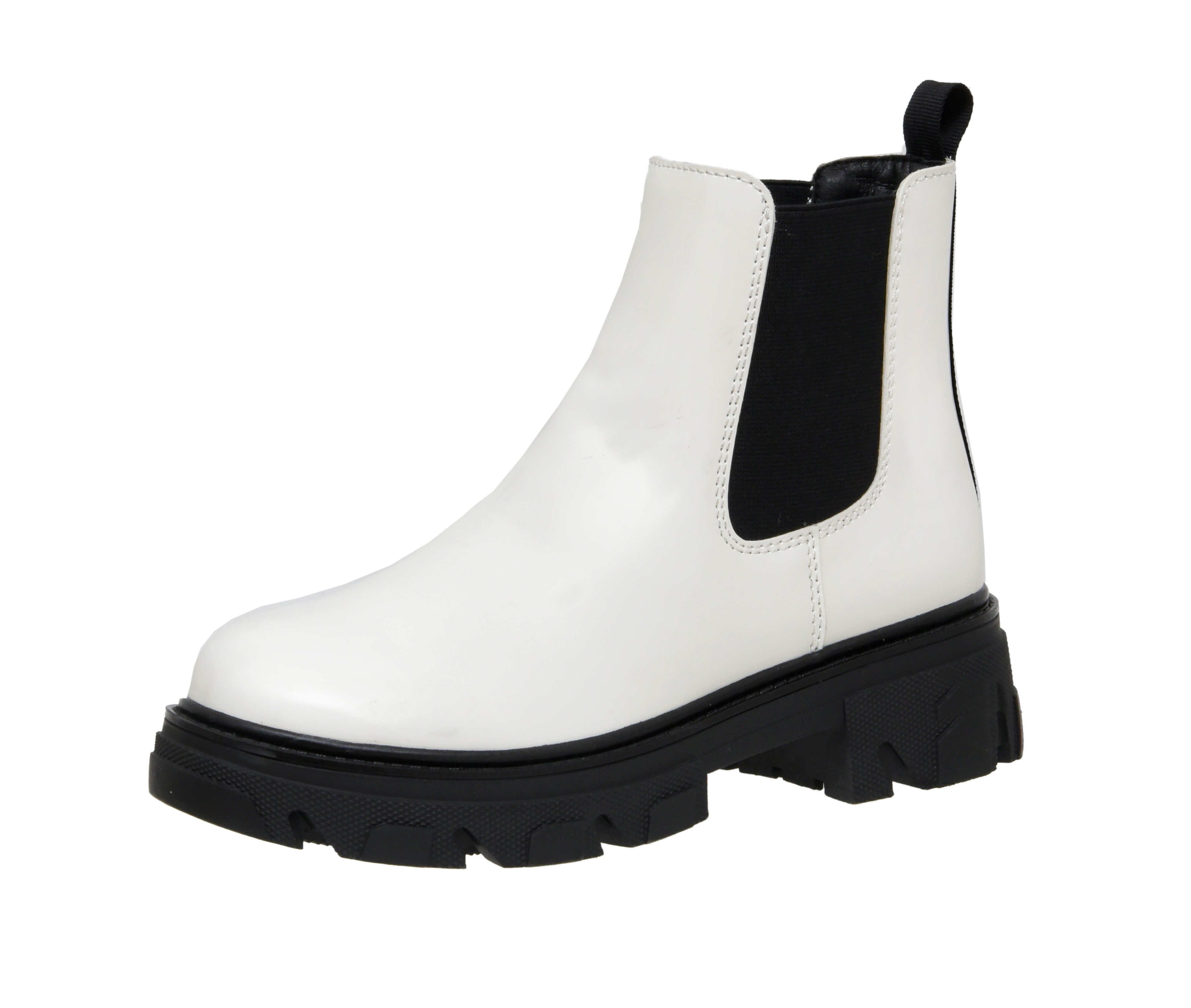 Perry Chelsea Lug Boot White