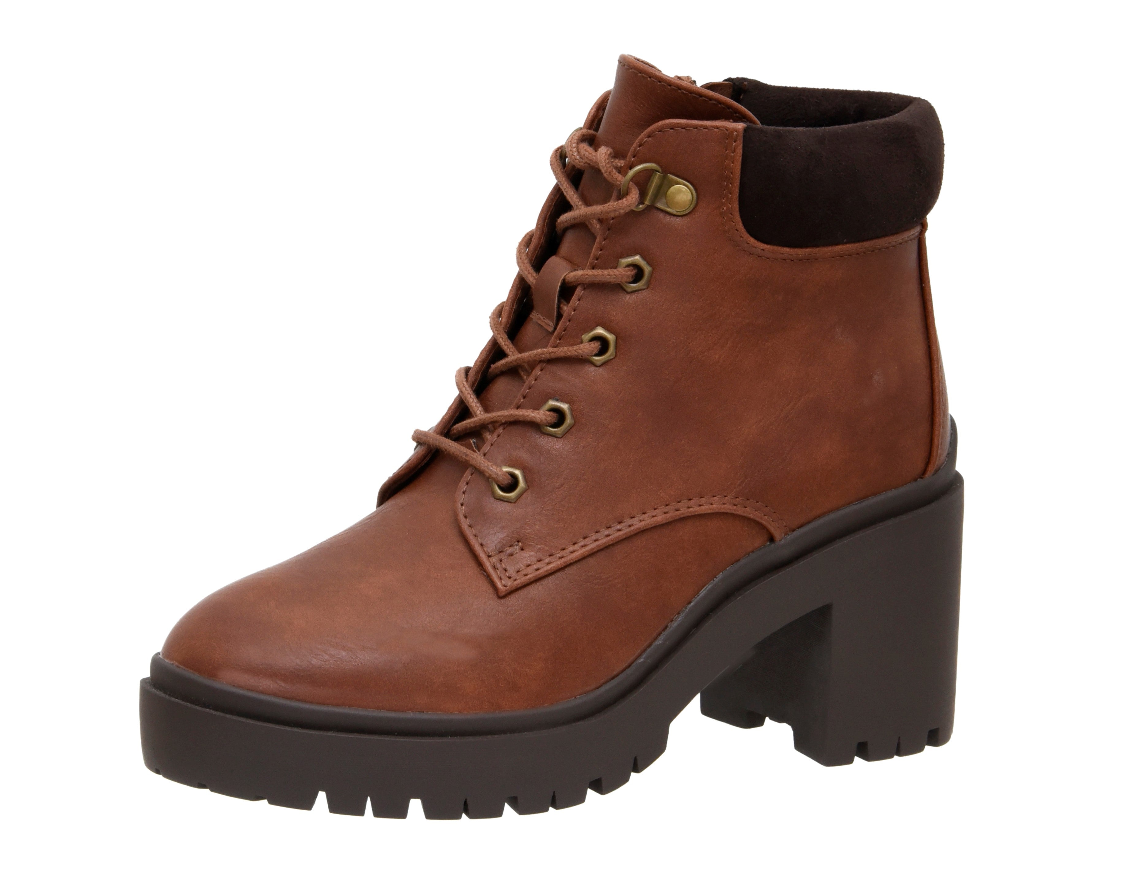 Remy Rugged Lace up Boot Tan