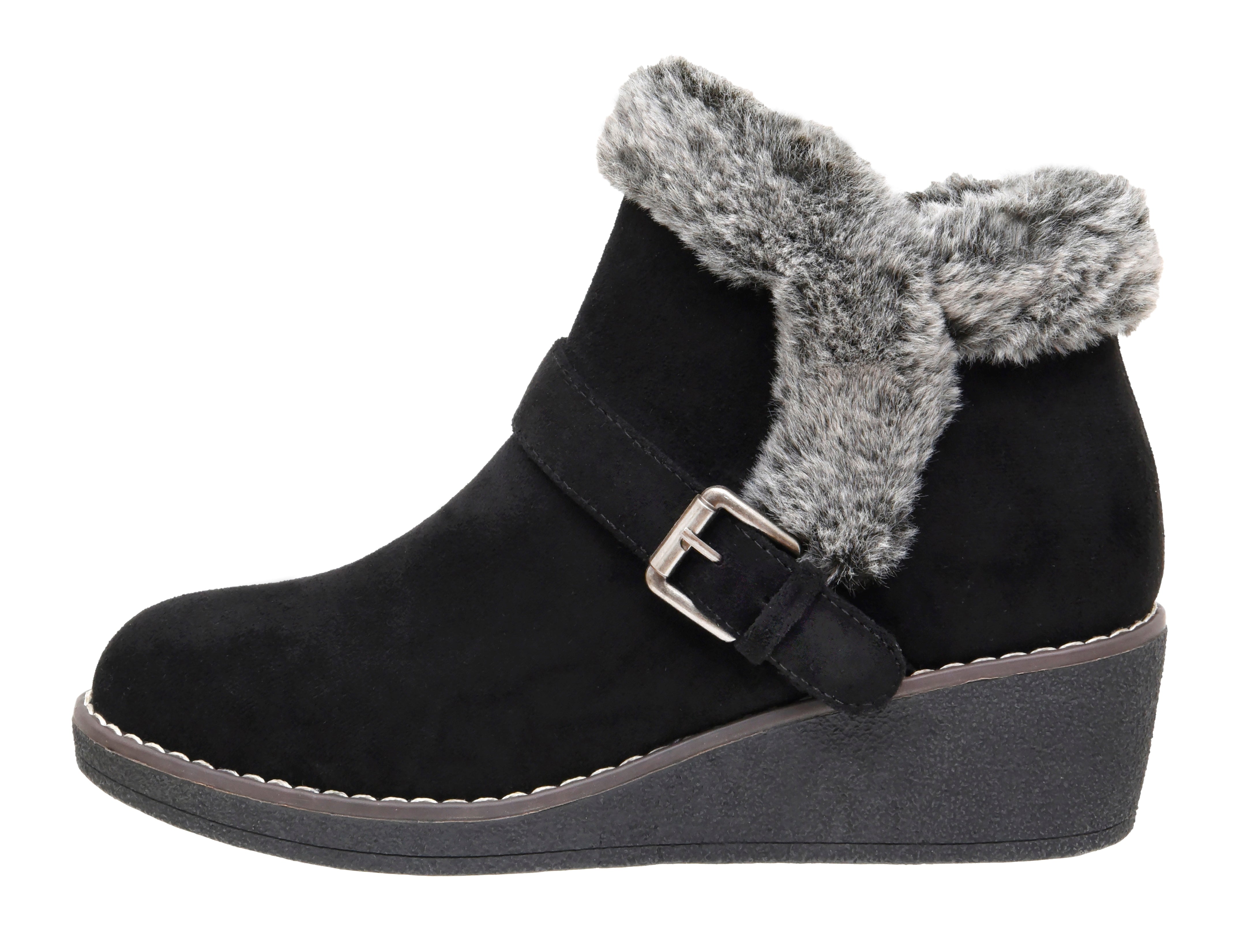 Rhodes Cozy Wedge Bootie Black