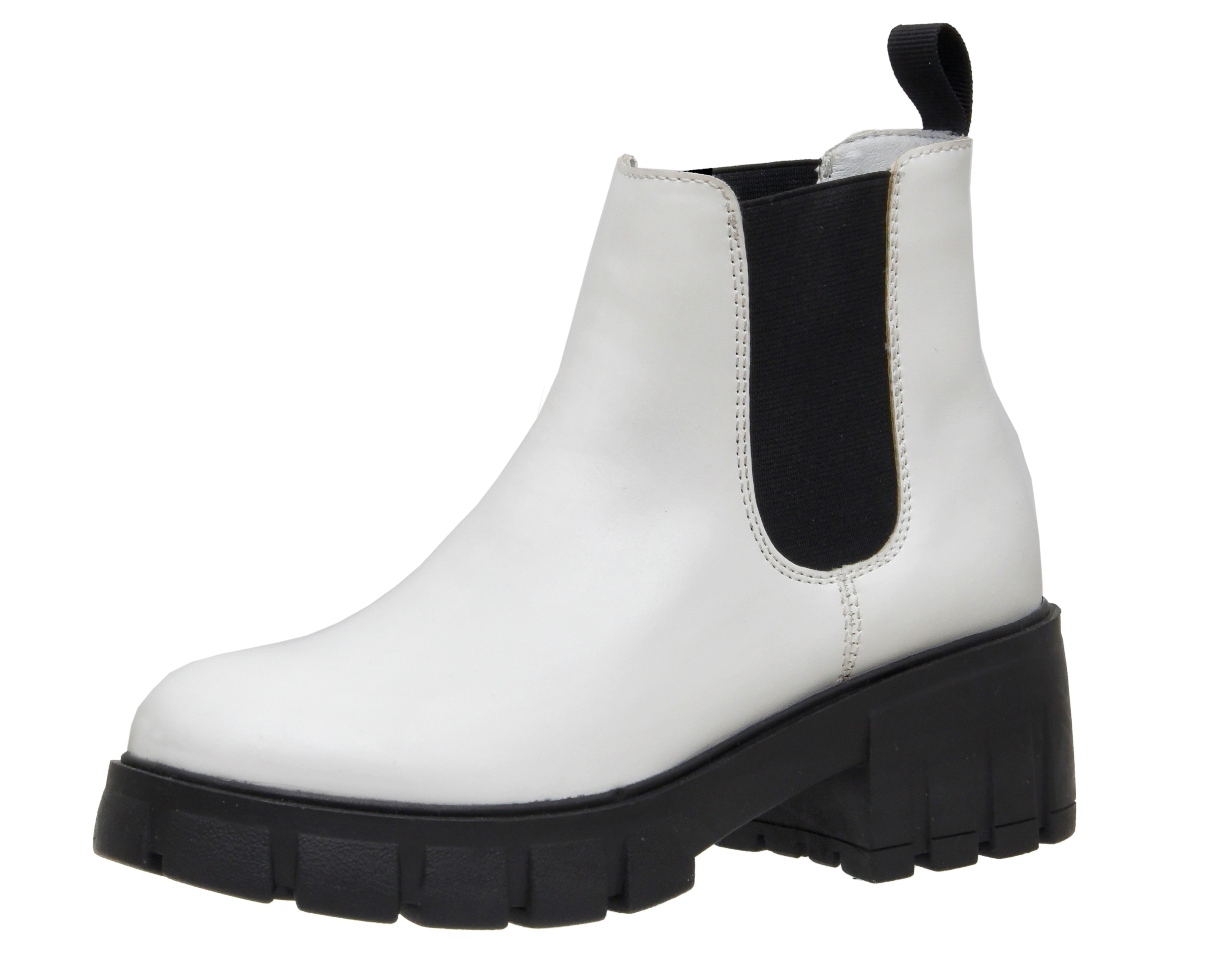 Sasha Chelsea Boot White