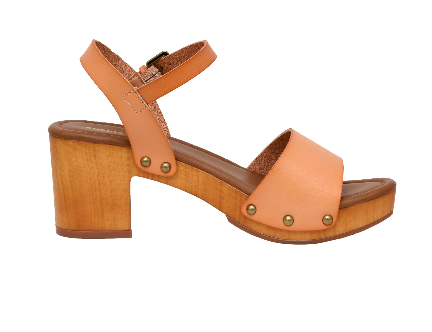 Sloan Faux Wood Sandals Honey