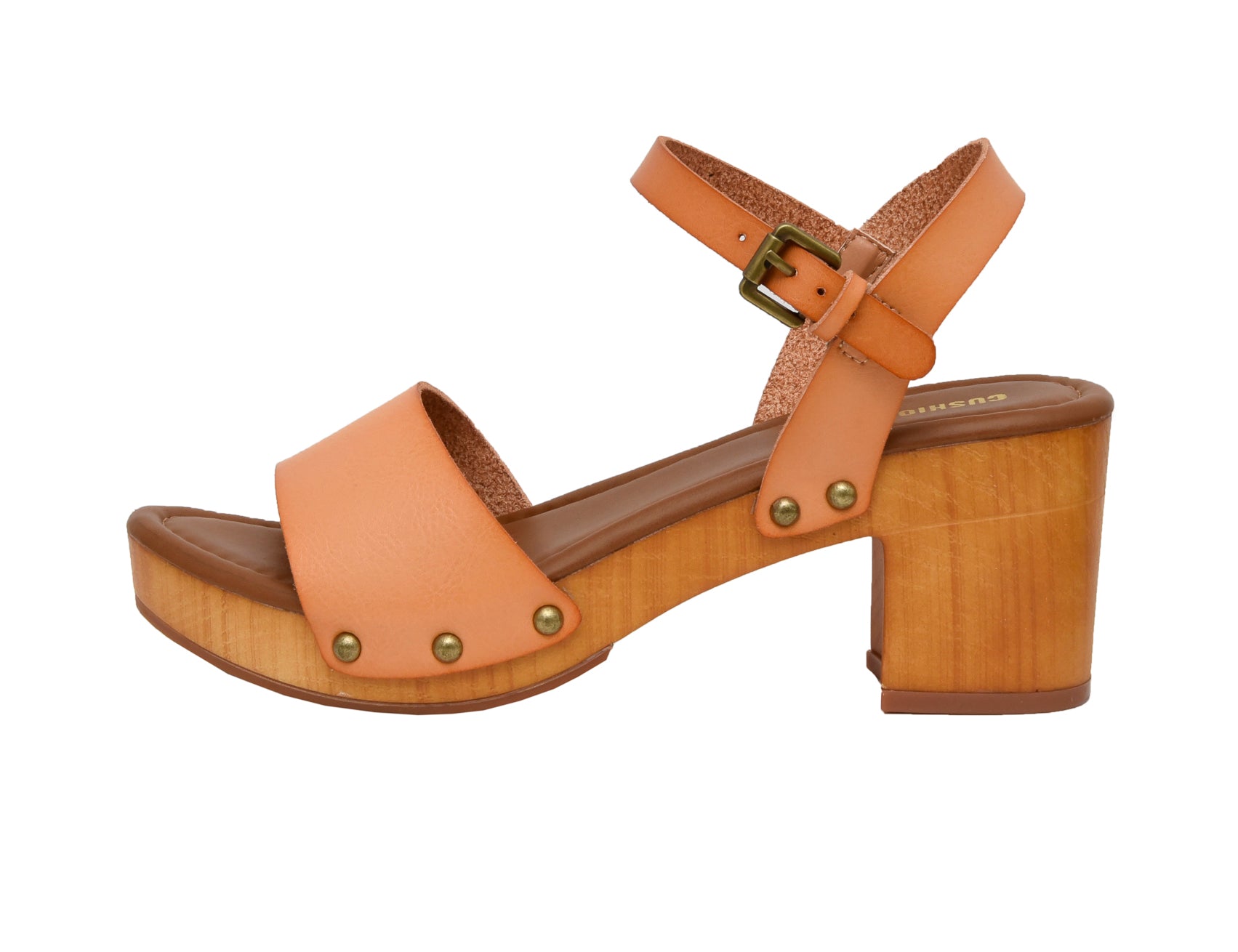 Sloan Faux Wood Sandals Honey