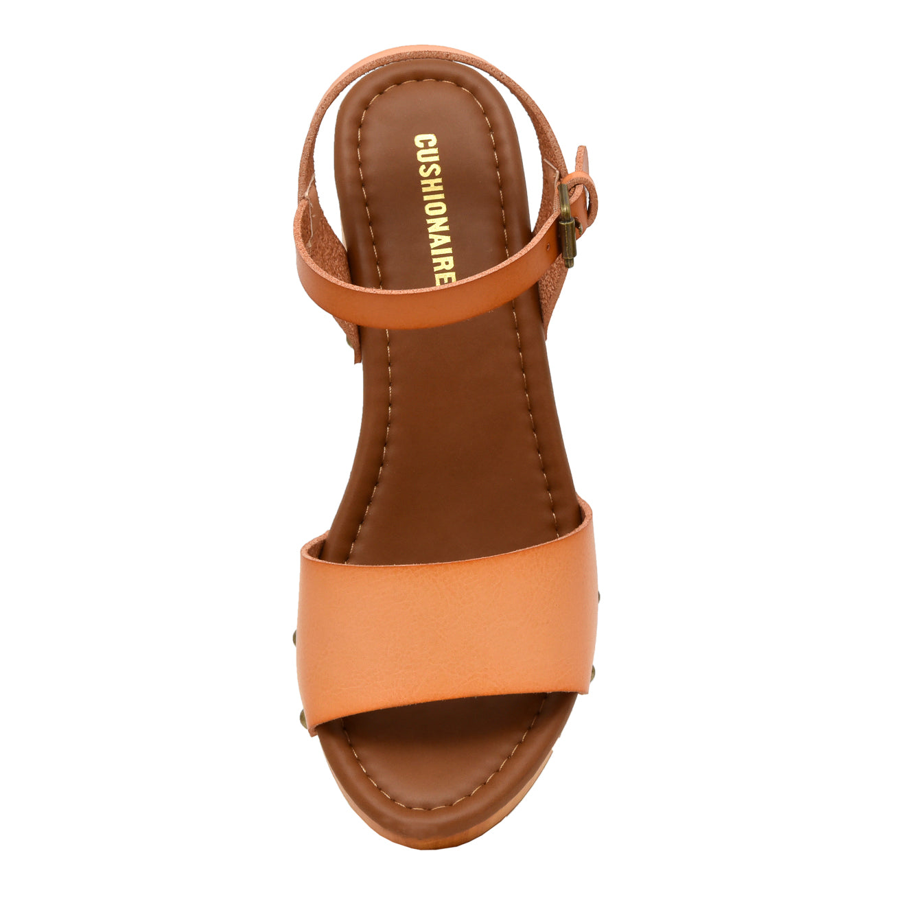 Sloan Faux Wood Sandals Honey