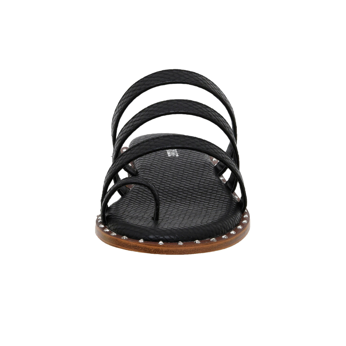 Tess Triple Band Slide Sandal Black