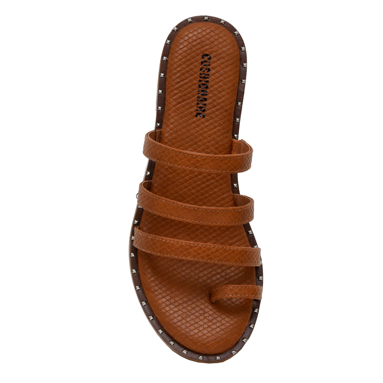 Tess Triple Band Slide Sandal Tan