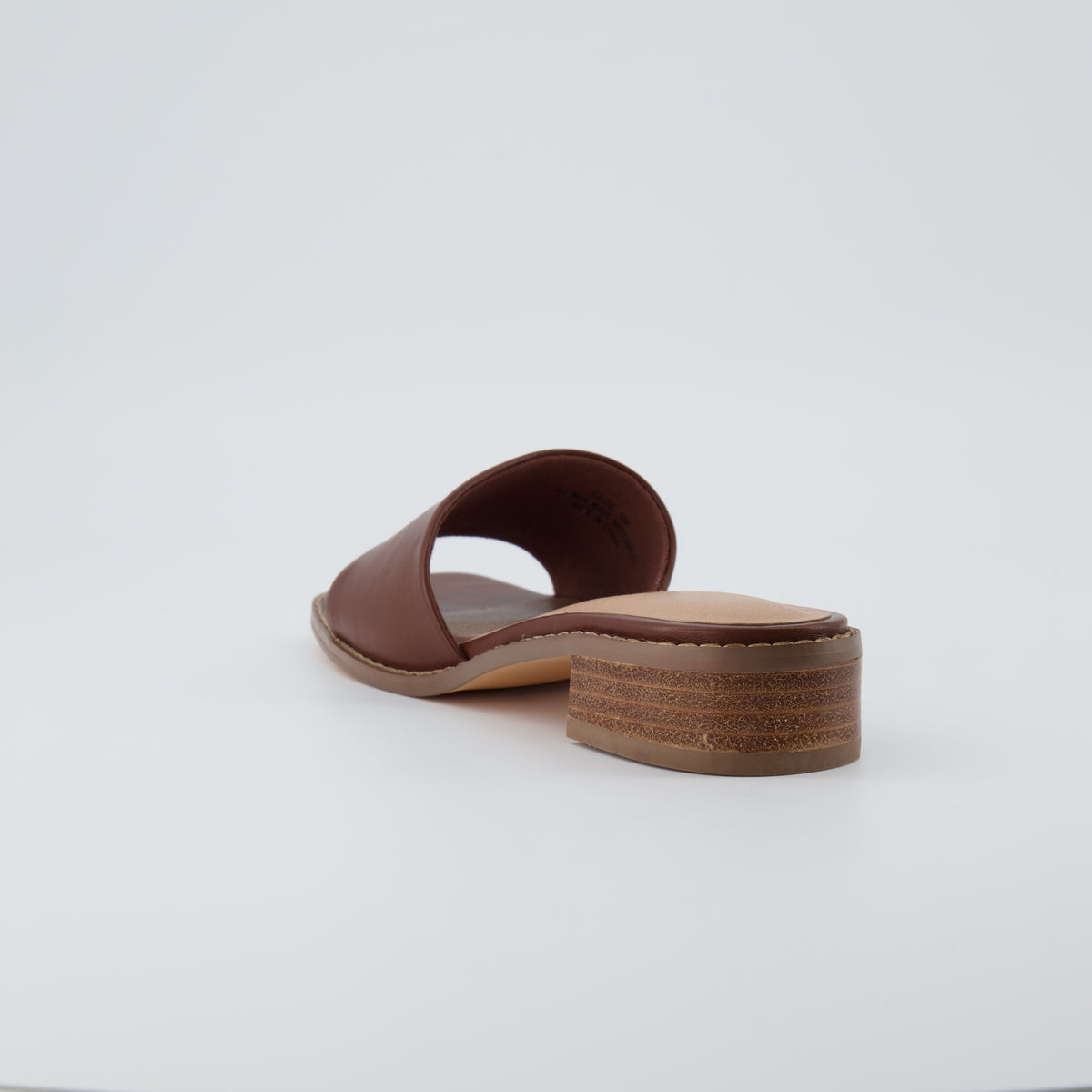 Sage Slide Sandals Cognac