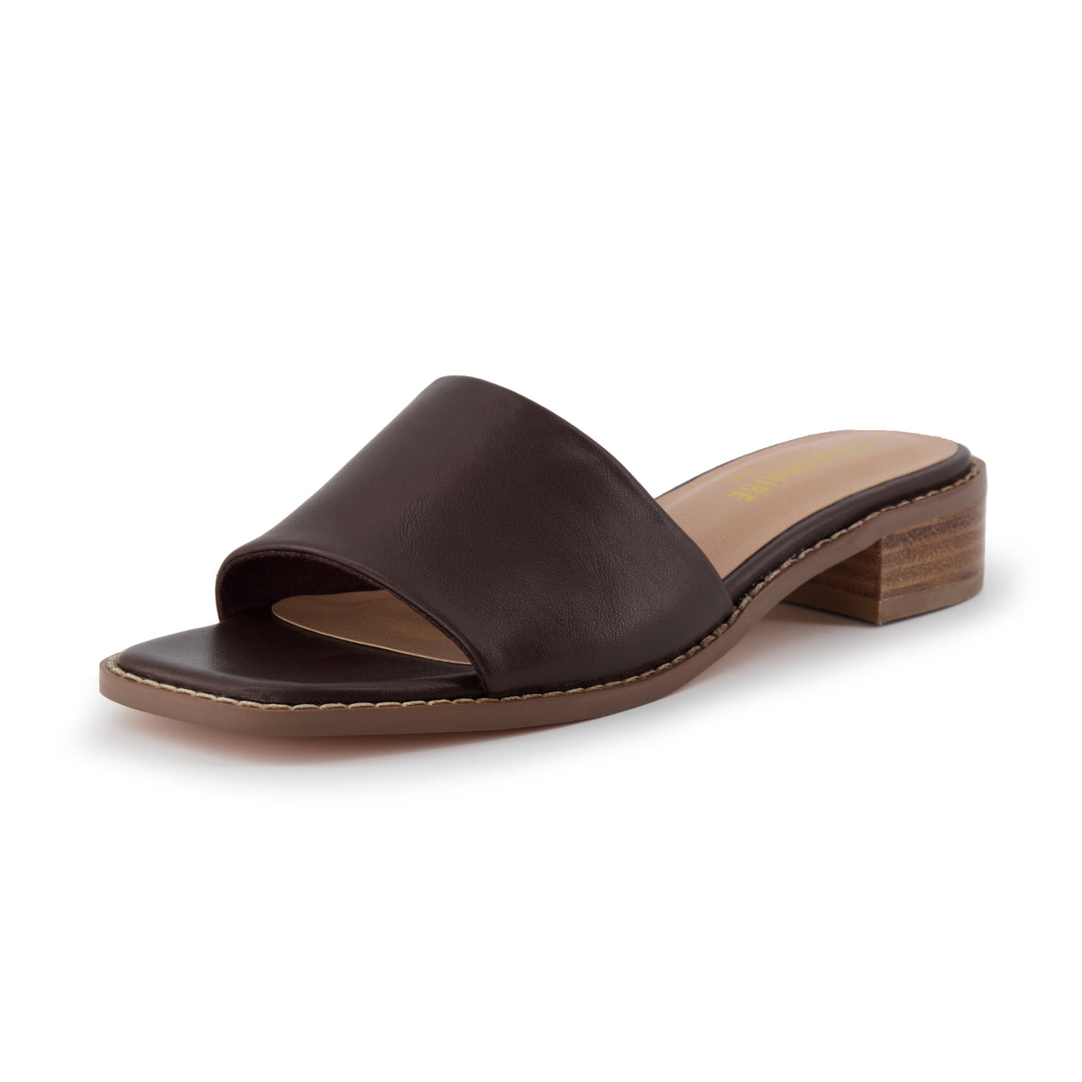 Sage Slide Sandals Dark Brown