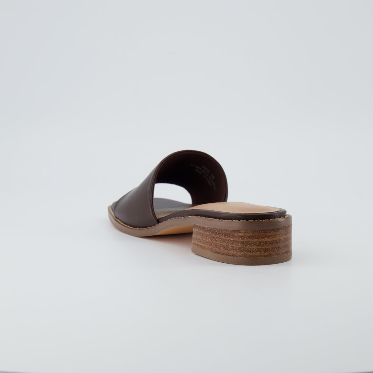 Sage Slide Sandals Dark Brown