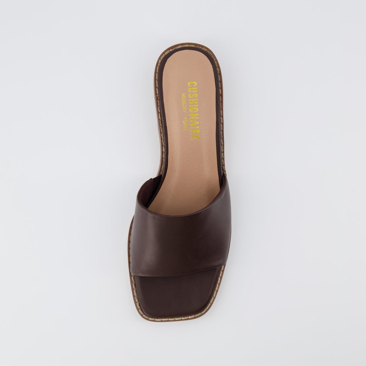 Sage Slide Sandals Dark Brown