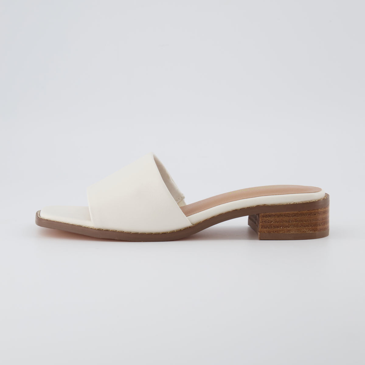 Sage Slide Sandals White