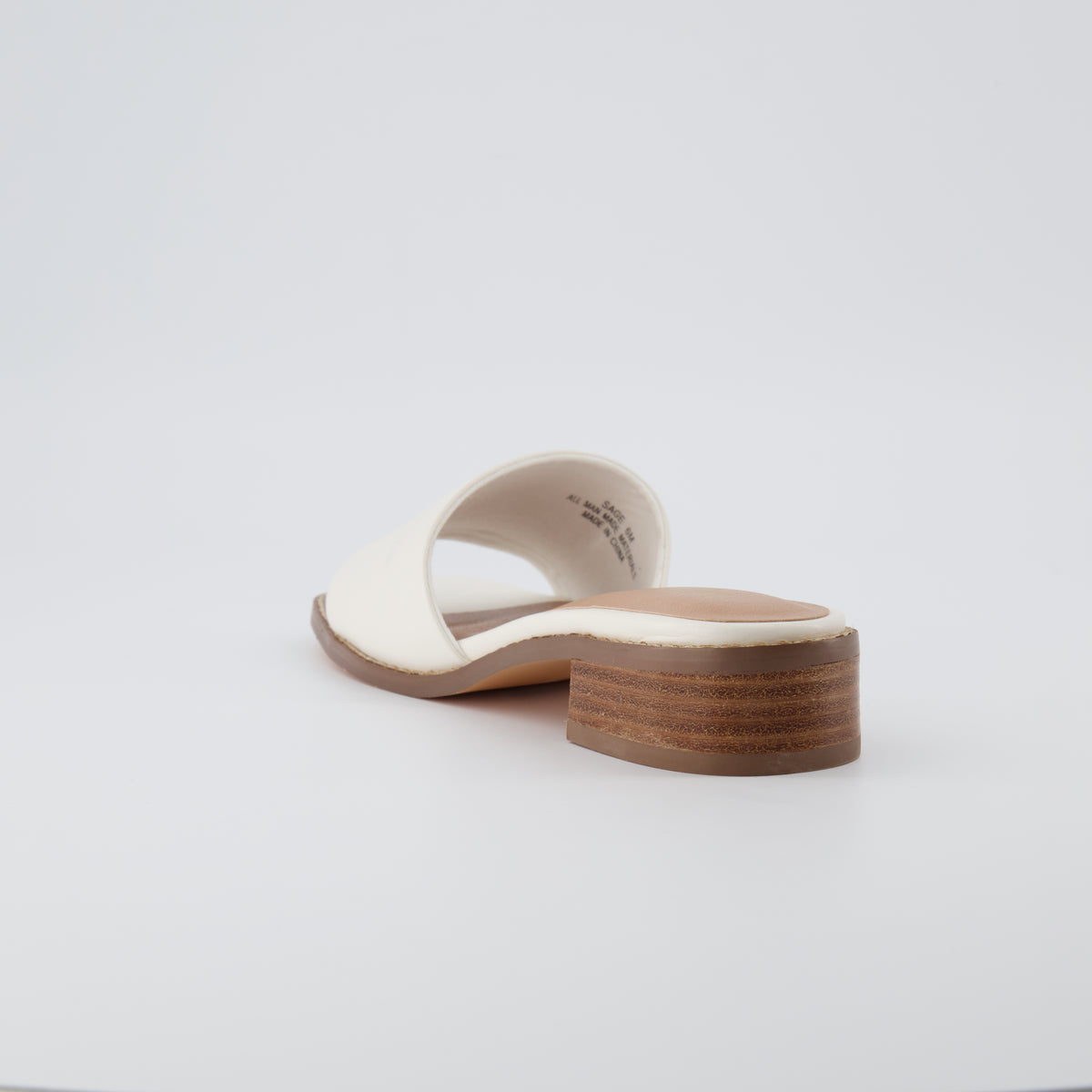 Sage Slide Sandals White