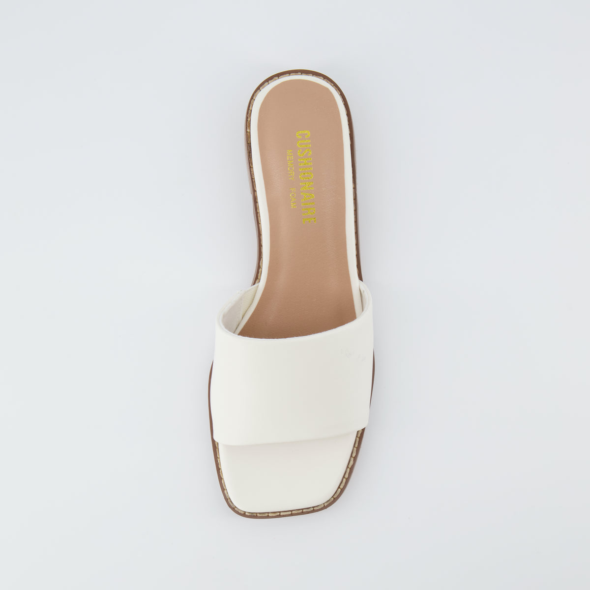 Sage Slide Sandals White