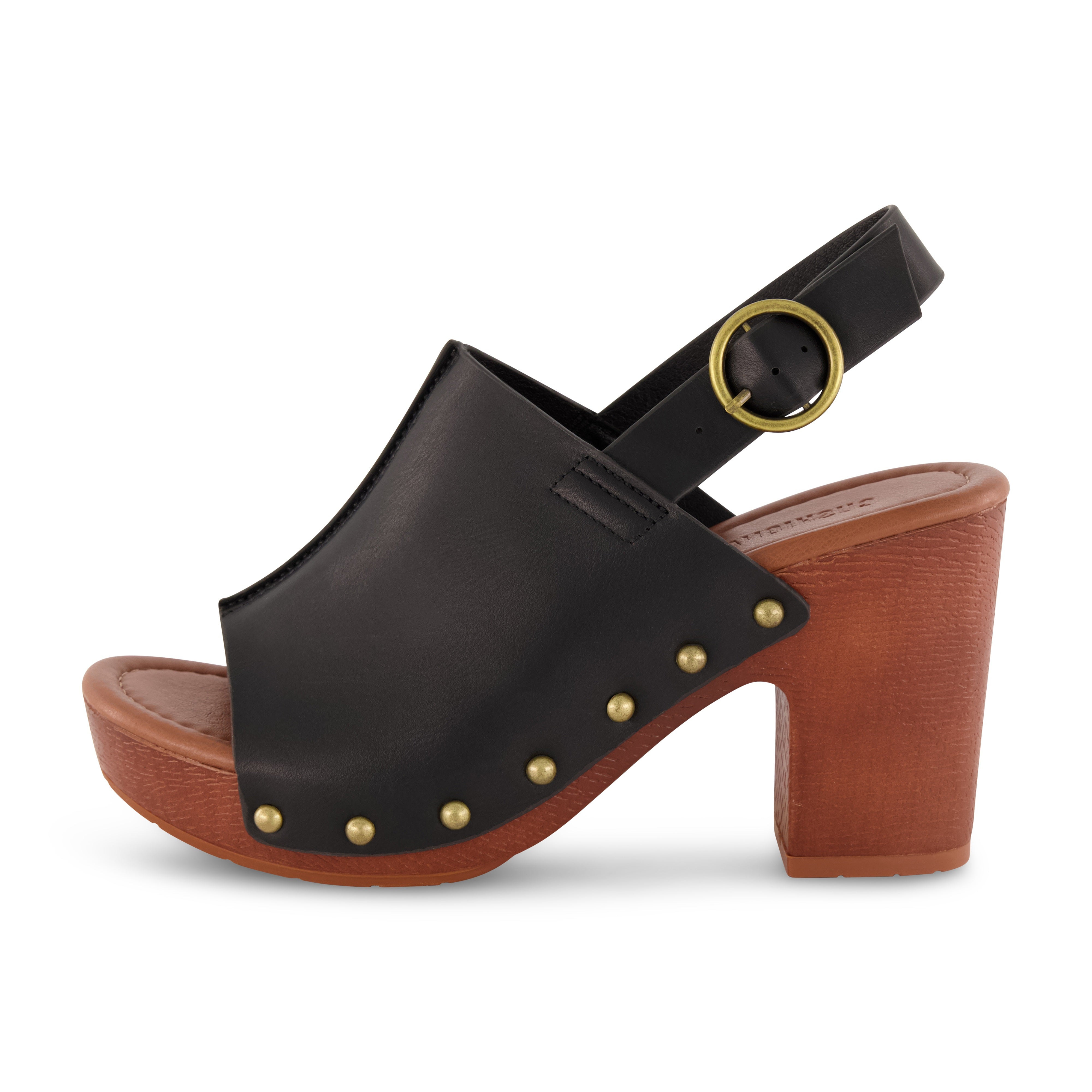 Sisi Studded Slingback Clog Black