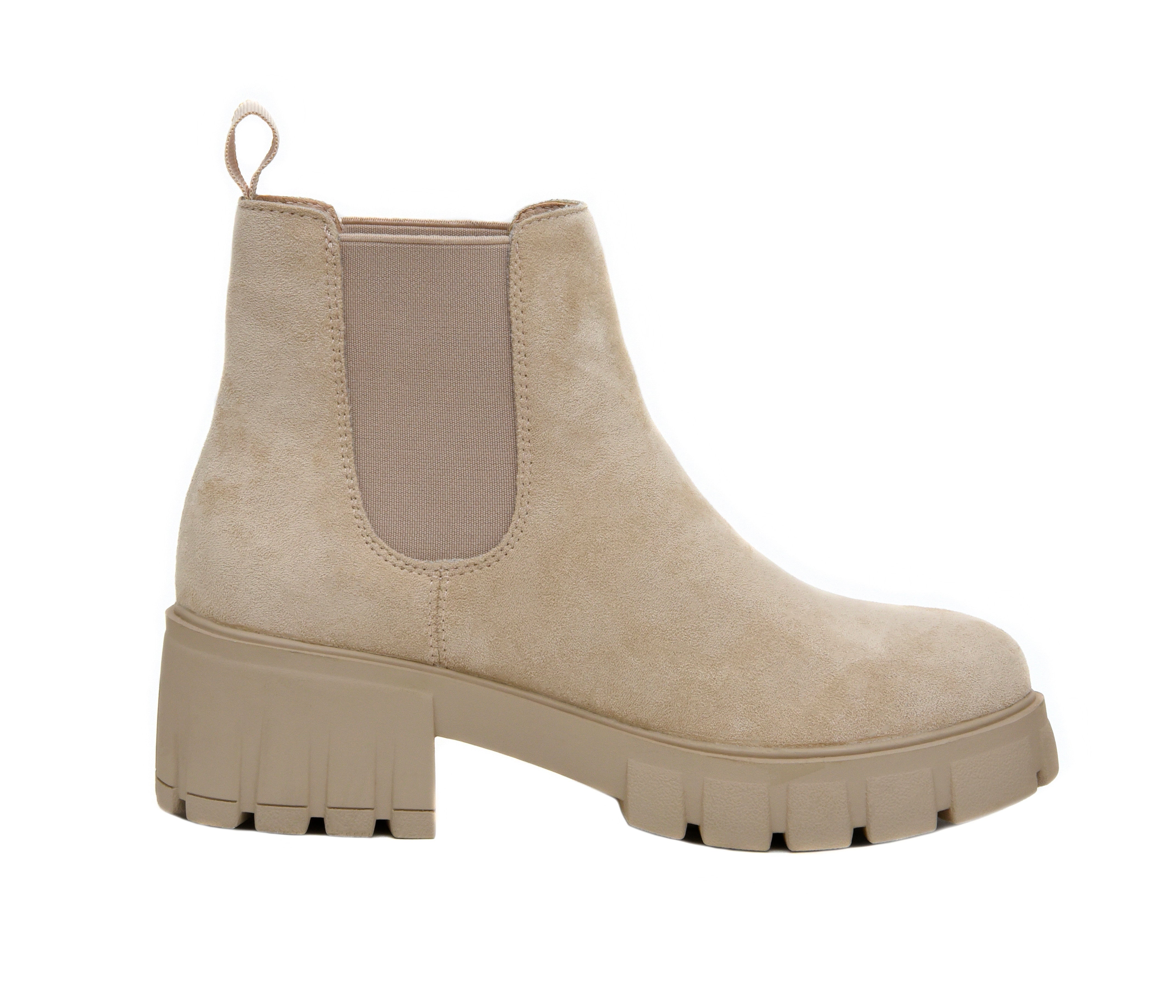Sasha Chelsea Boot Taupe Suede