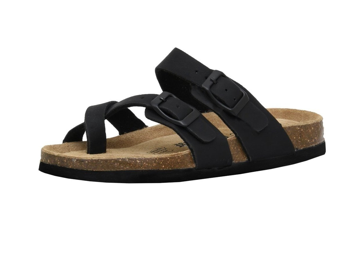 Luna Jr Cork Footbed Sandal Black