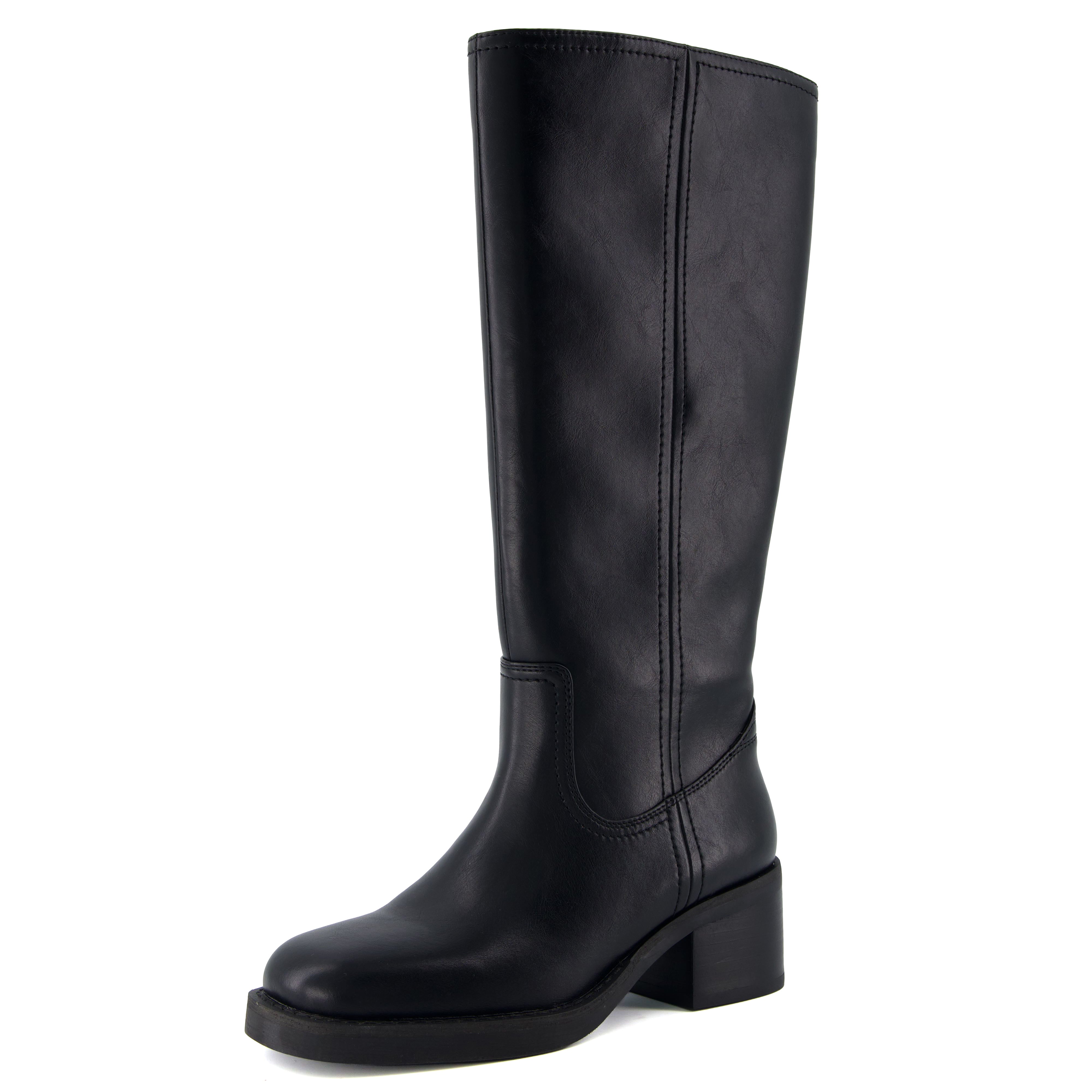 CUSHIONAIRE Sawyer Tall Chunky Heel Womens Boots - Pull On Casual Knee High Boots for Women