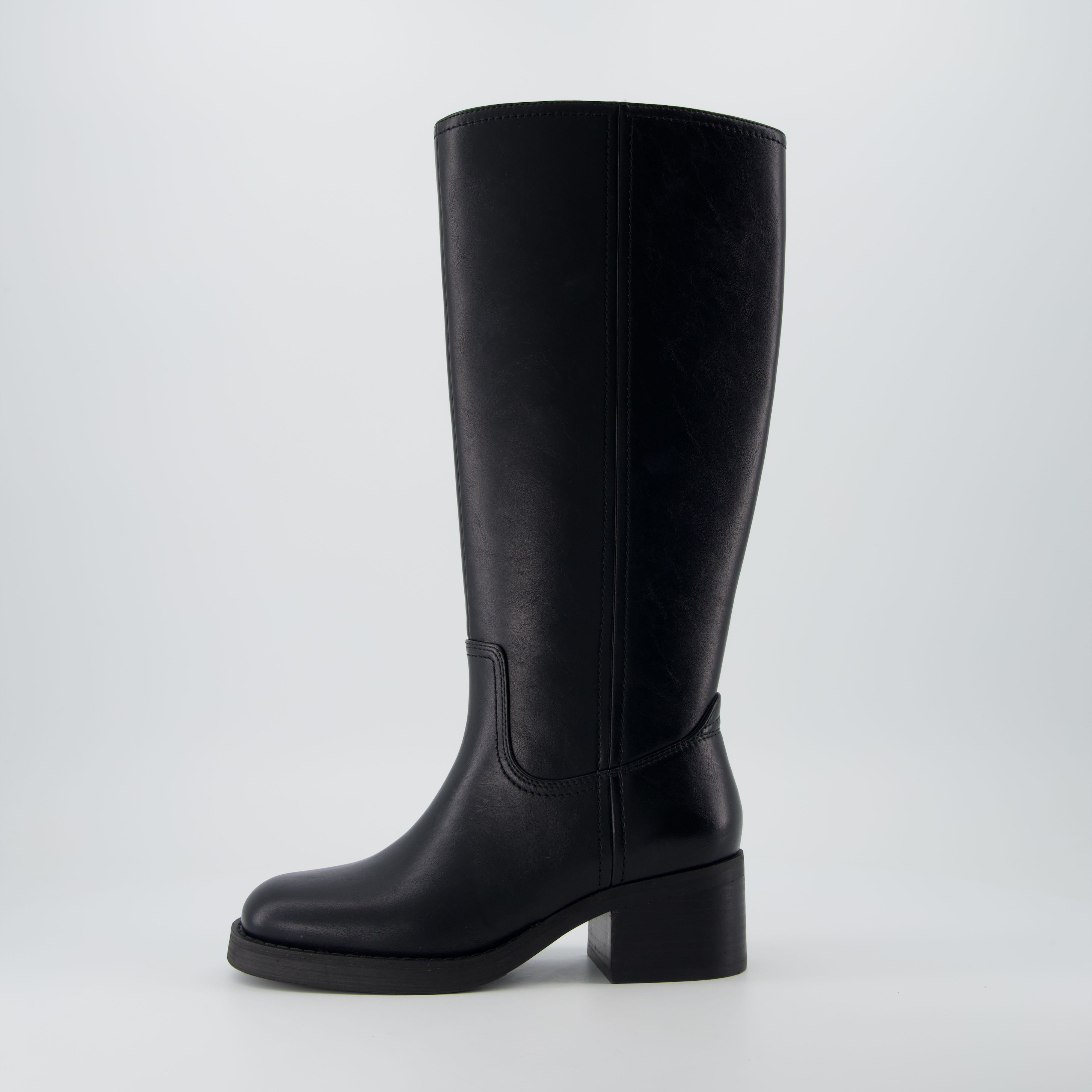 CUSHIONAIRE Sawyer Tall Chunky Heel Womens Boots - Pull On Casual Knee High Boots for Women